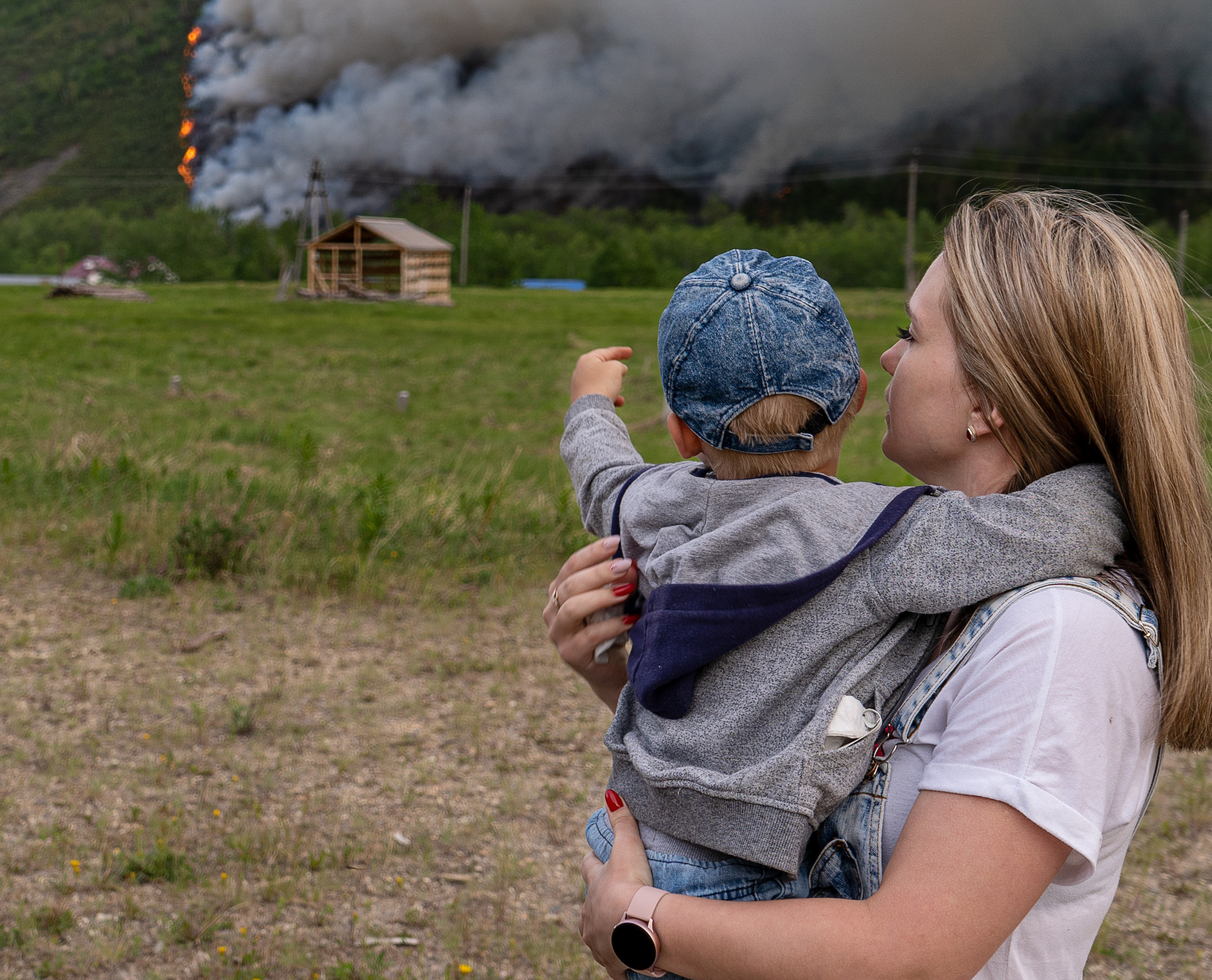 Пожар в Эссо 2020. Фотограф Ворошилов Дмитрий. Эссо. Камчатка