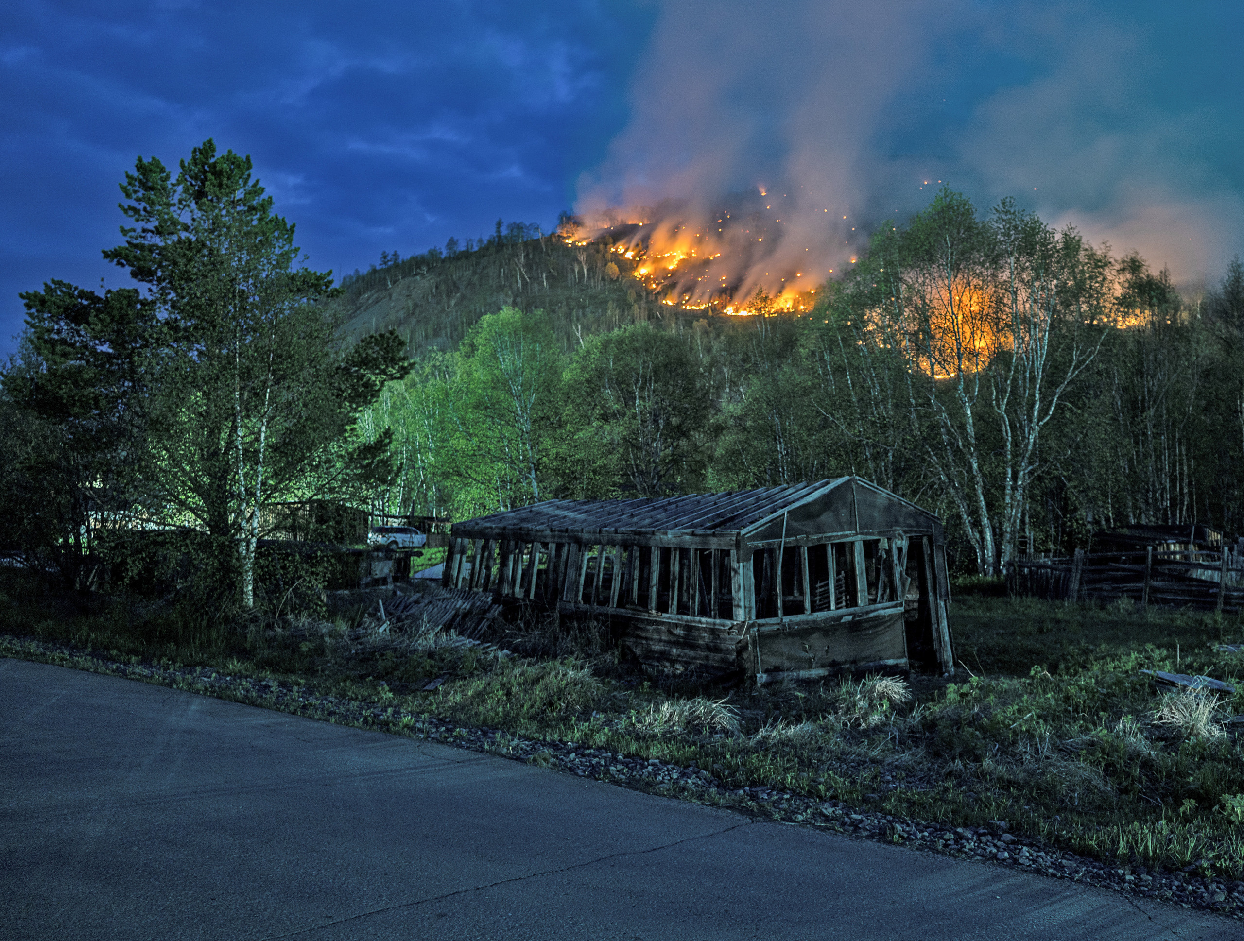 Пожар в Эссо 2020. Фотограф Ворошилов Дмитрий. Эссо. Камчатка
