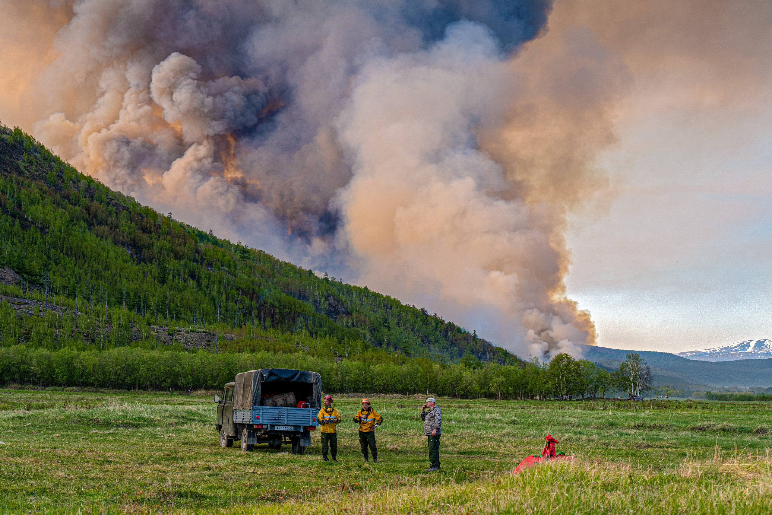 Пожар в Эссо 2020. Фотограф Ворошилов Дмитрий. Эссо. Камчатка