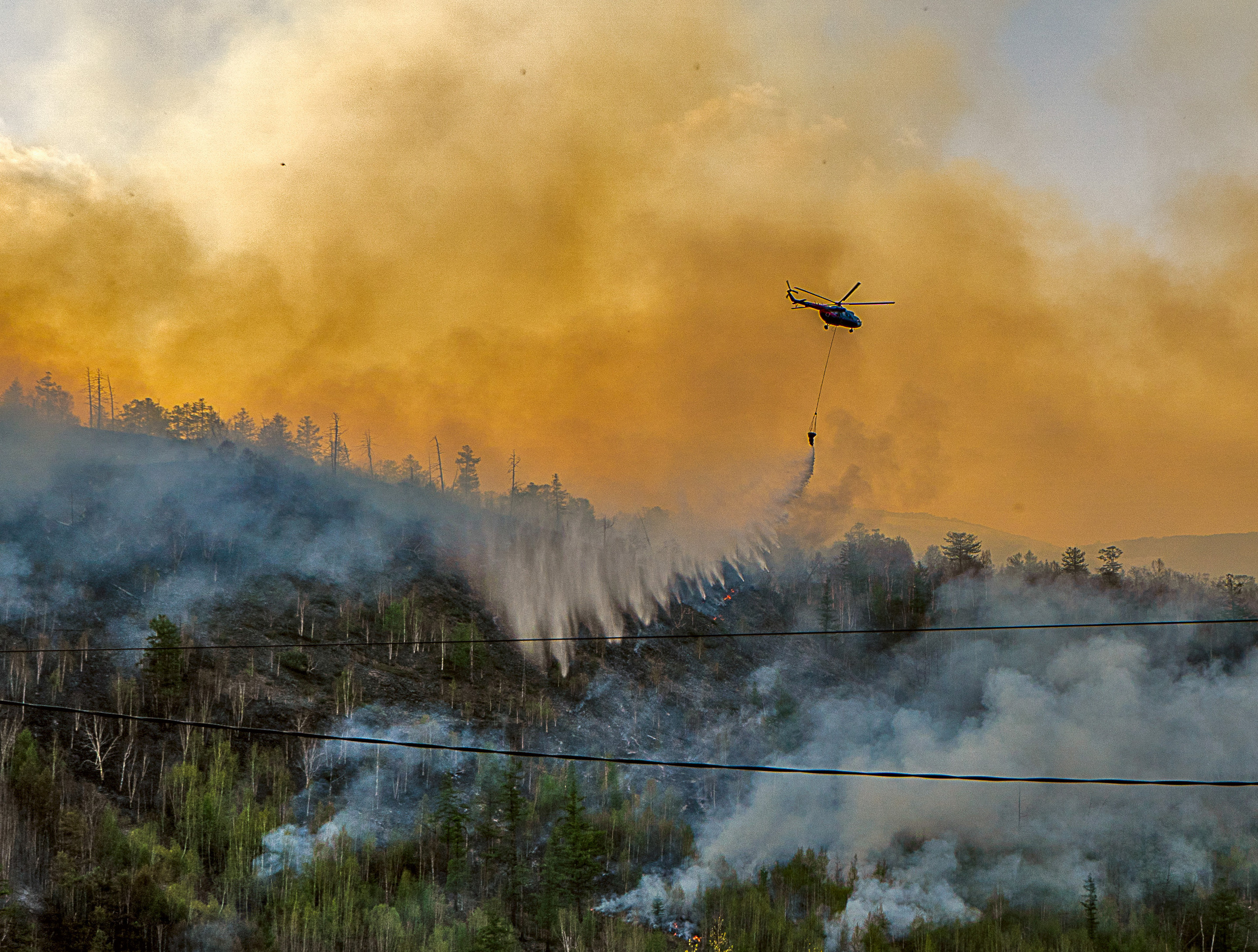Пожар в Эссо 2020. Фотограф Ворошилов Дмитрий. Эссо. Камчатка