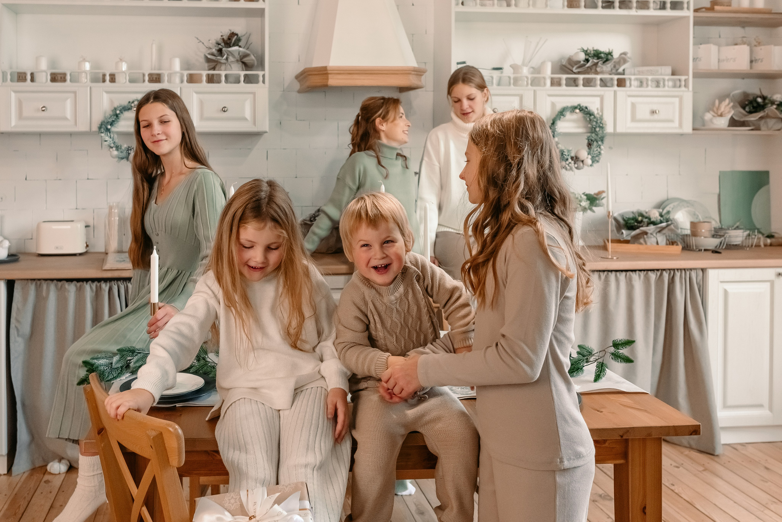 Новогодняя семейная фотосессия. Фотограф Юлия Кондратьева