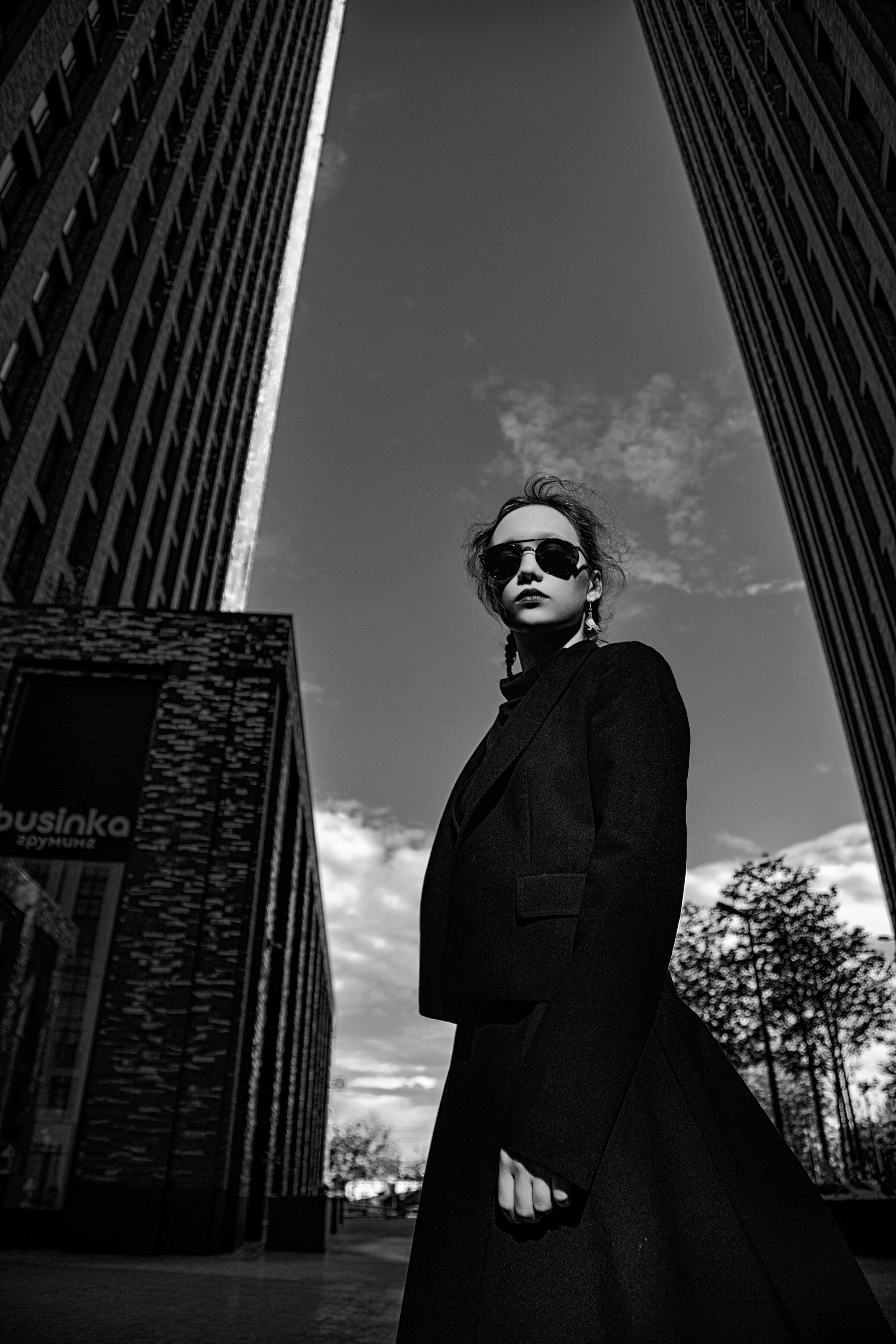 Стильная ЧБ фотосессия в Москве для Катюши. Семейный ФОТОГРАФ в Москве Елена Конд
