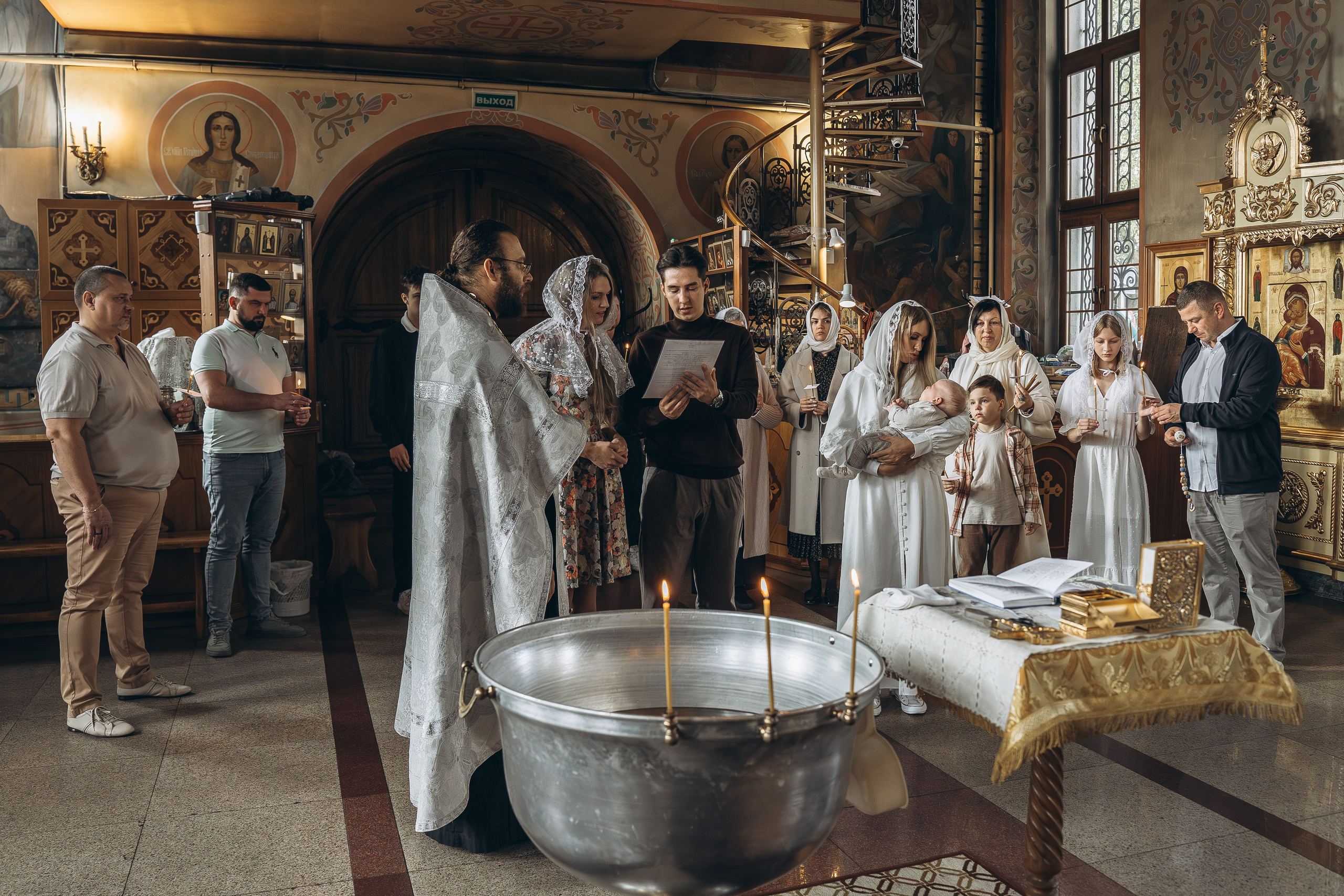 Крещение Филиппа. Фотограф Ольга Рубцова в Москве и Московской области