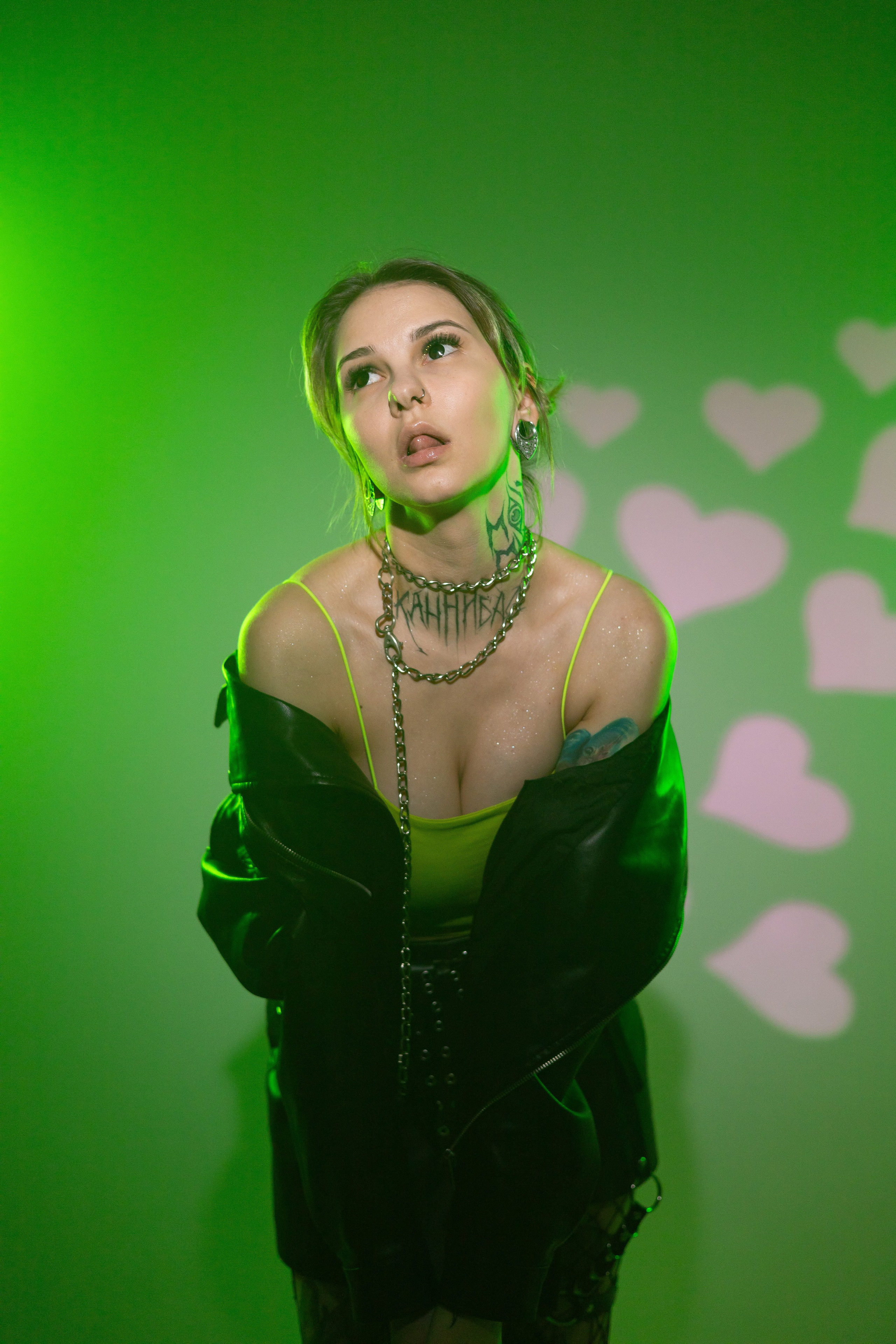 Дарья Каннибал. Съемка с цветными фильтрами в фотостудии. Портретный фотограф Панферова Регина г. Санкт-Петербург, г. Казань