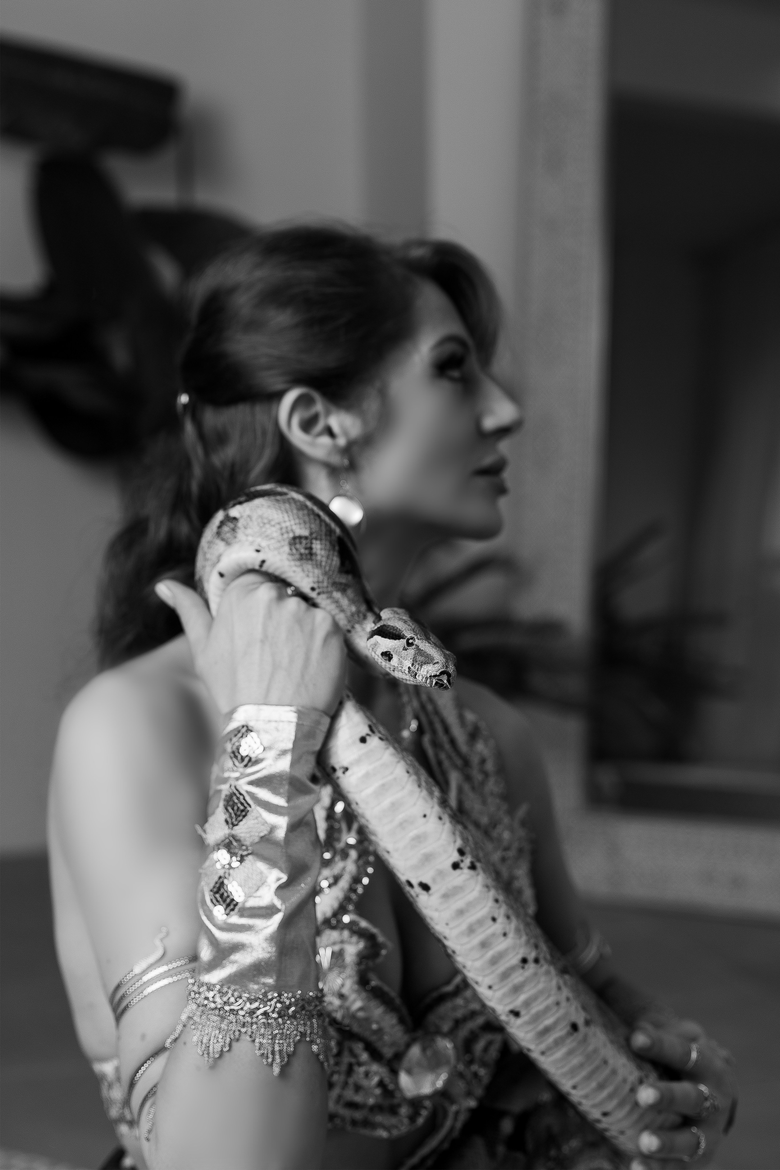 Фотосессия с змеей в восточном стиле в фотостудии. Фотограф в Санкт-Петербурге, Анна Скворцова