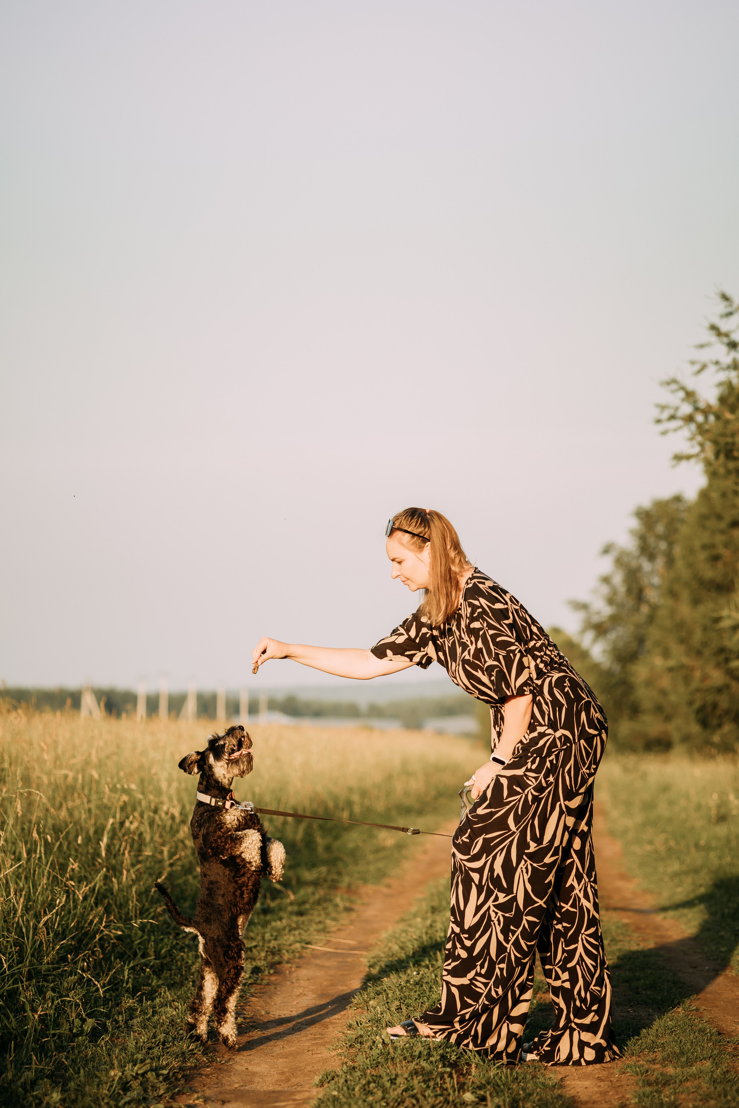 Фотопрогулка. Евгения и цвергшнауцер Ладушка. Фотограф Яна Матвеева в Ижевске