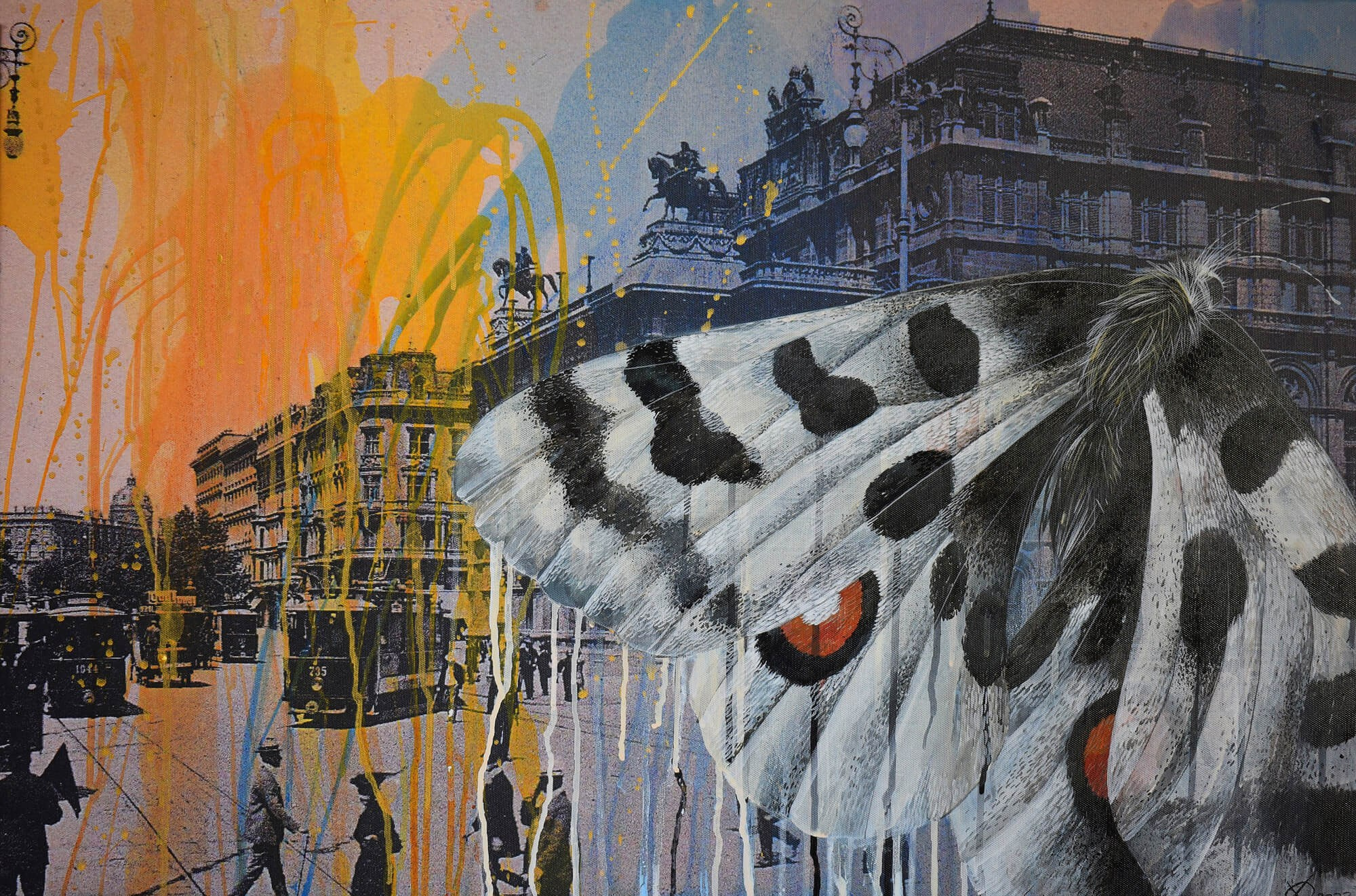 Vienna I, 50/75, mixed media on canvas