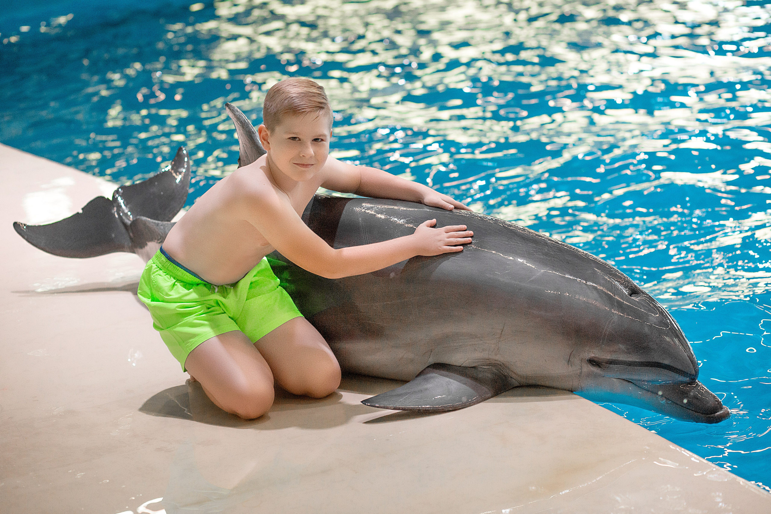Дима и дельфины. Фотосессия с лошадьми в Нижнем Новгороде