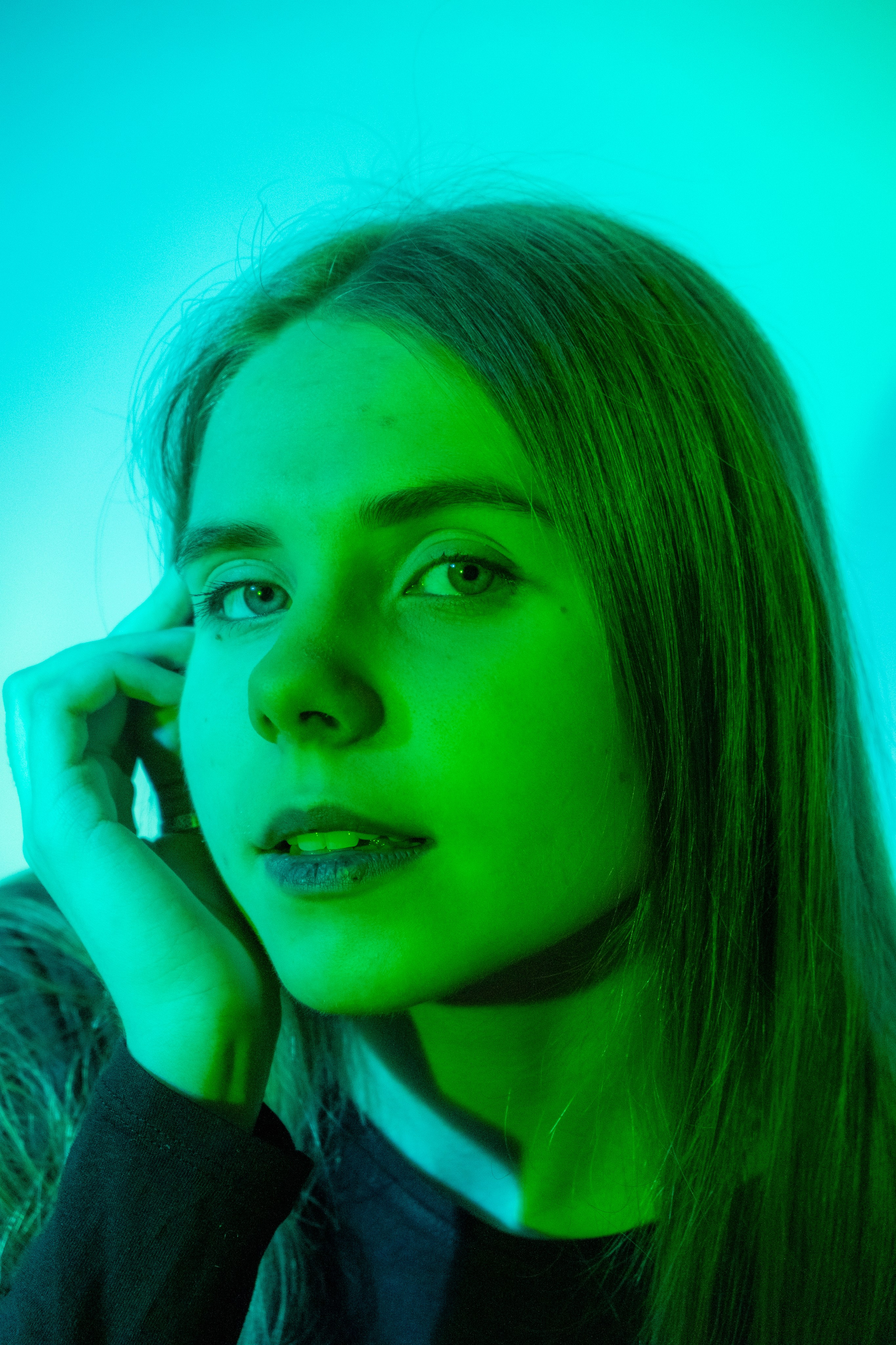 Нюта. Съёмка в студии с цветным светом. Lickord