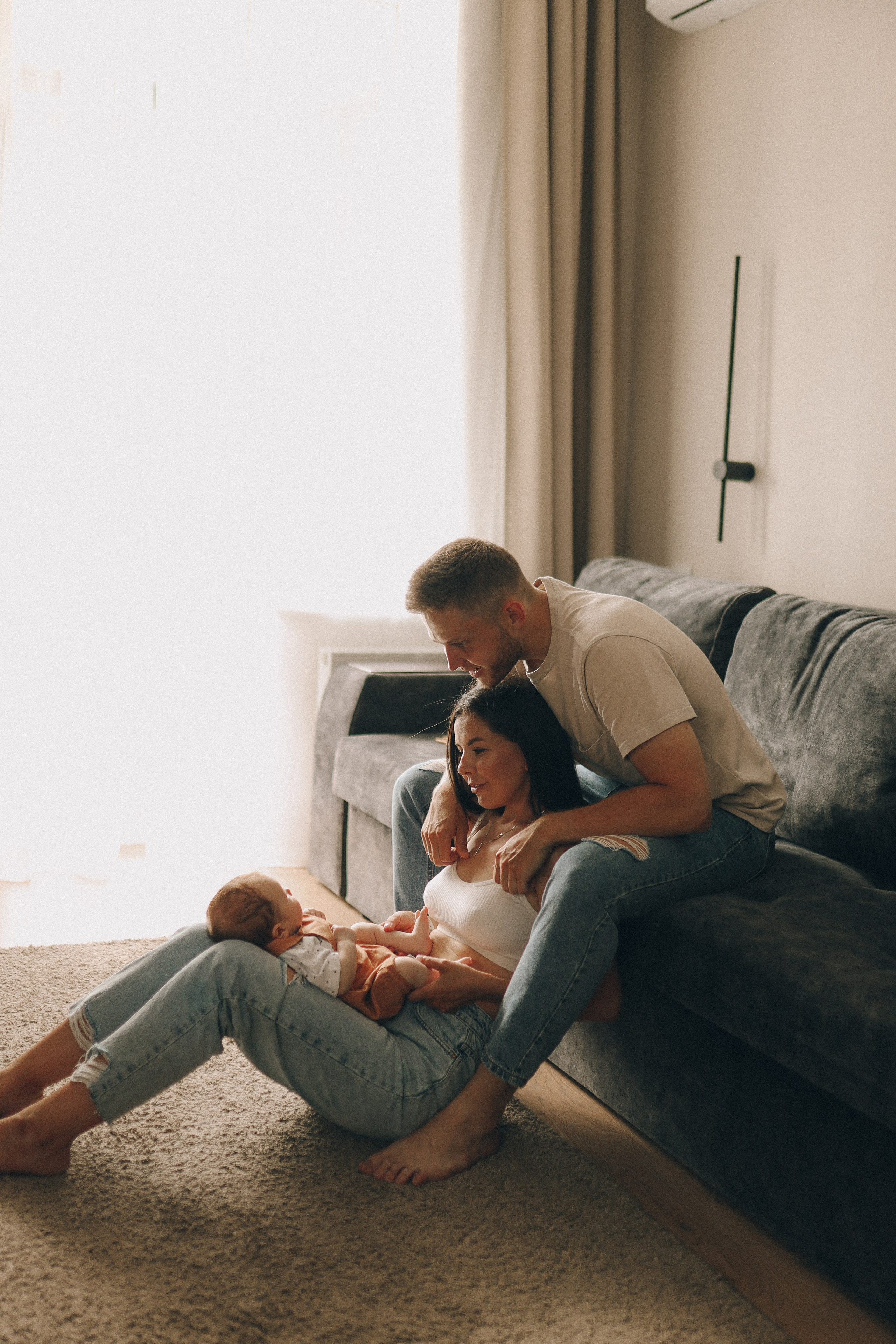 Домашняя фотосессия с малышом. Семейный фотограф Екатеринбург Черепанова Олеся