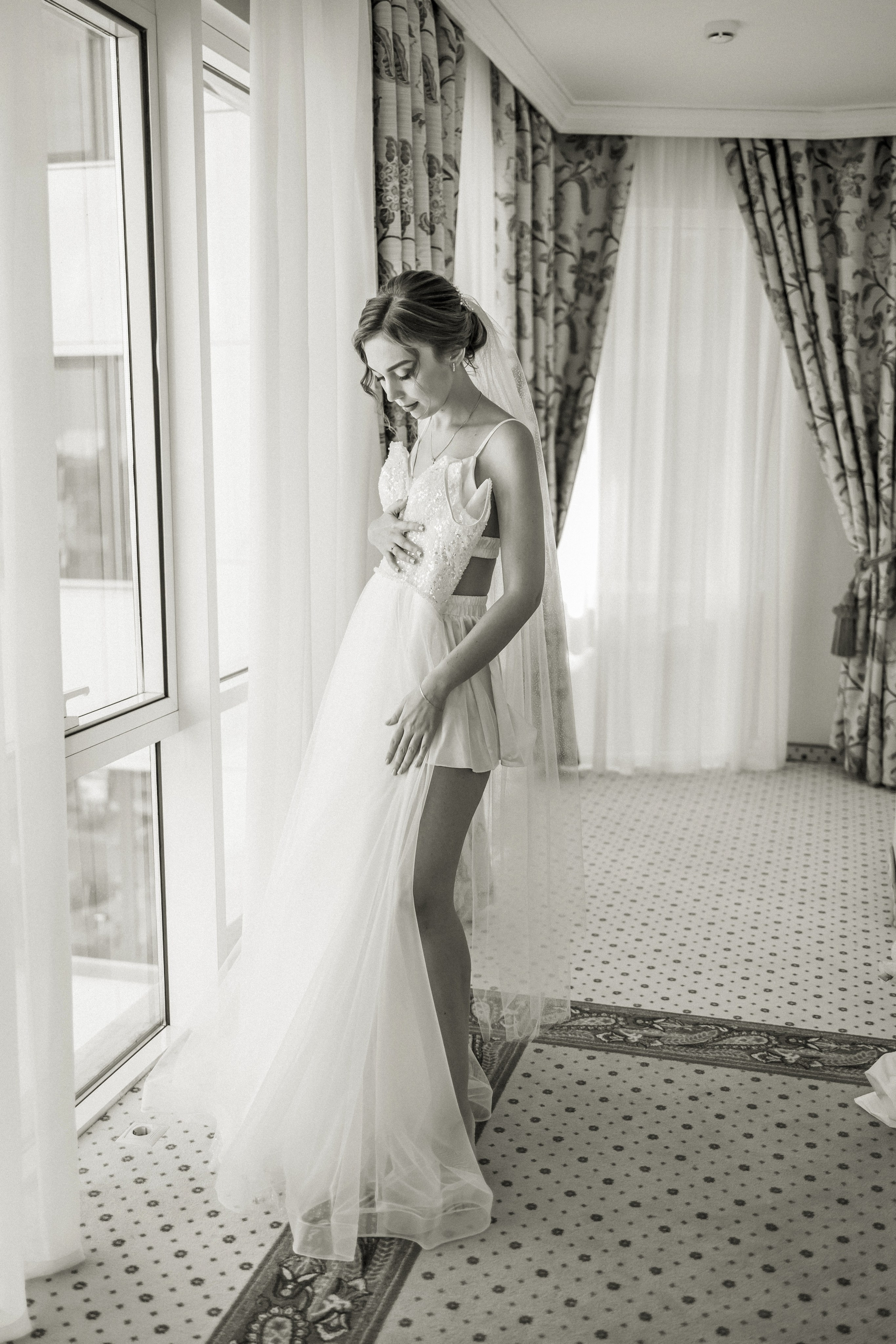 Свадебная прогулка Екатерины и Евгения. Свадебная фотография. Арина Рубах