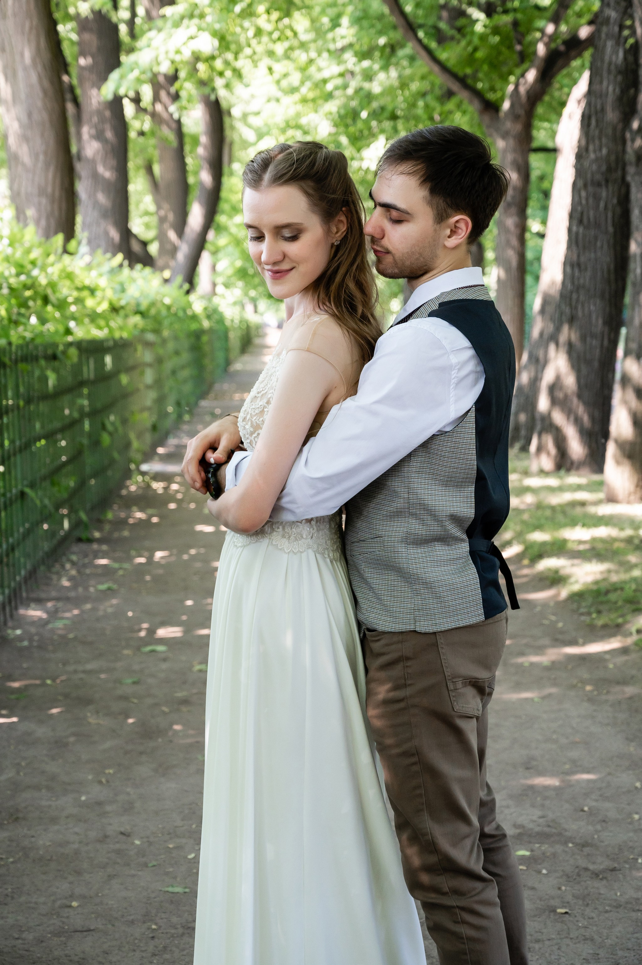 Зеркальный дворик. Свадебный и семейный фотограф из Санкт-Петербурга Климов Анатолий