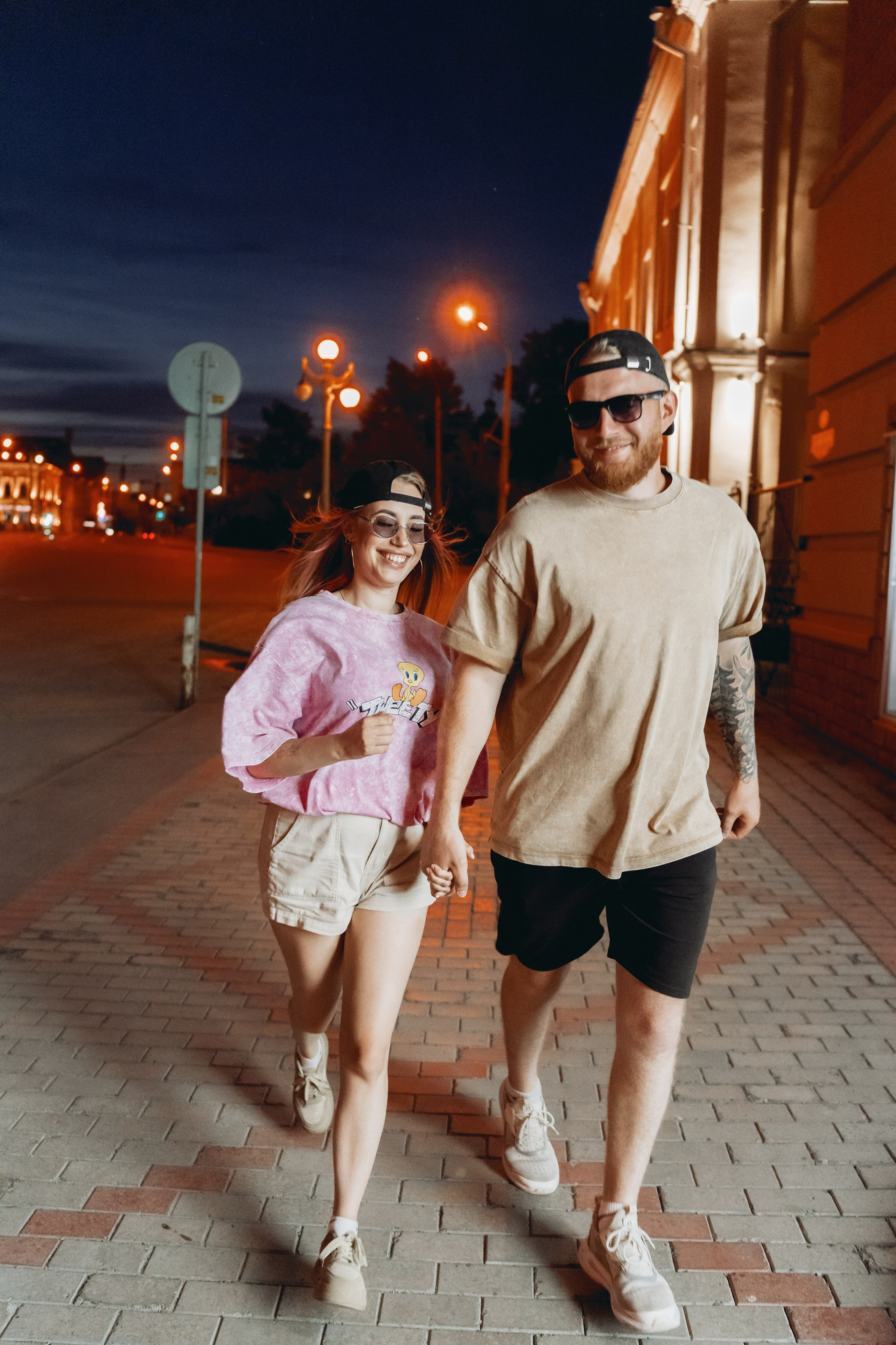 Вика и Дима. Ночной город. Яна Орехова. Фотограф в Томске