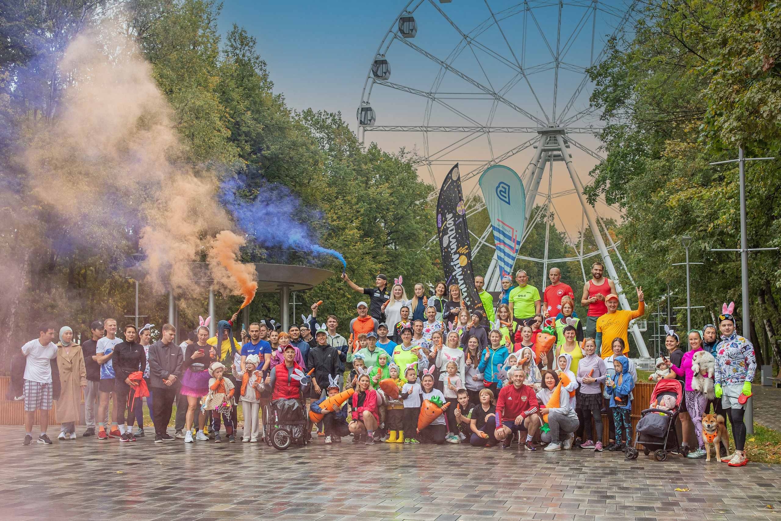 7 лет забегам 5 вёрст Химки 28.09.24. Фотограф Сергей Ловкий