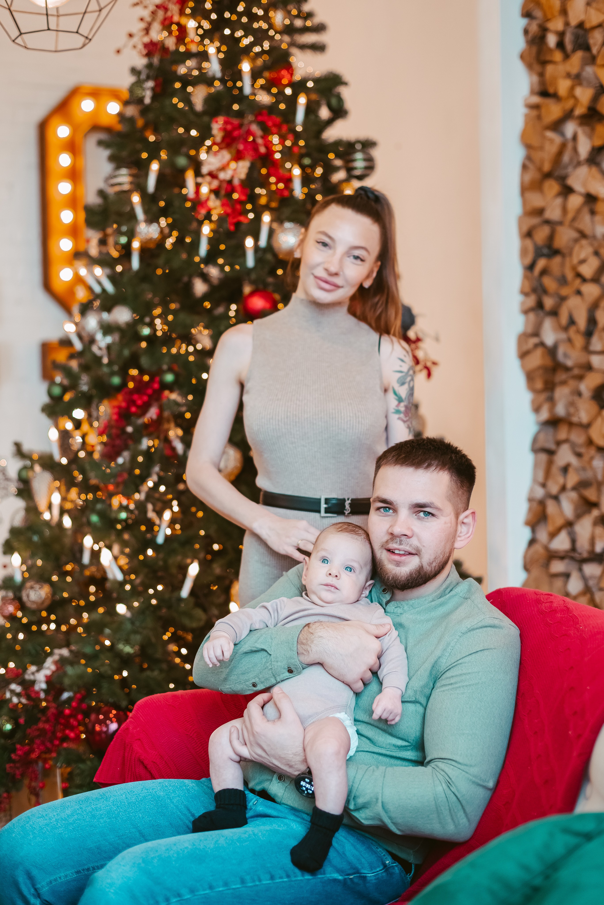 Новогодняя семейная фотосессия Кемерово