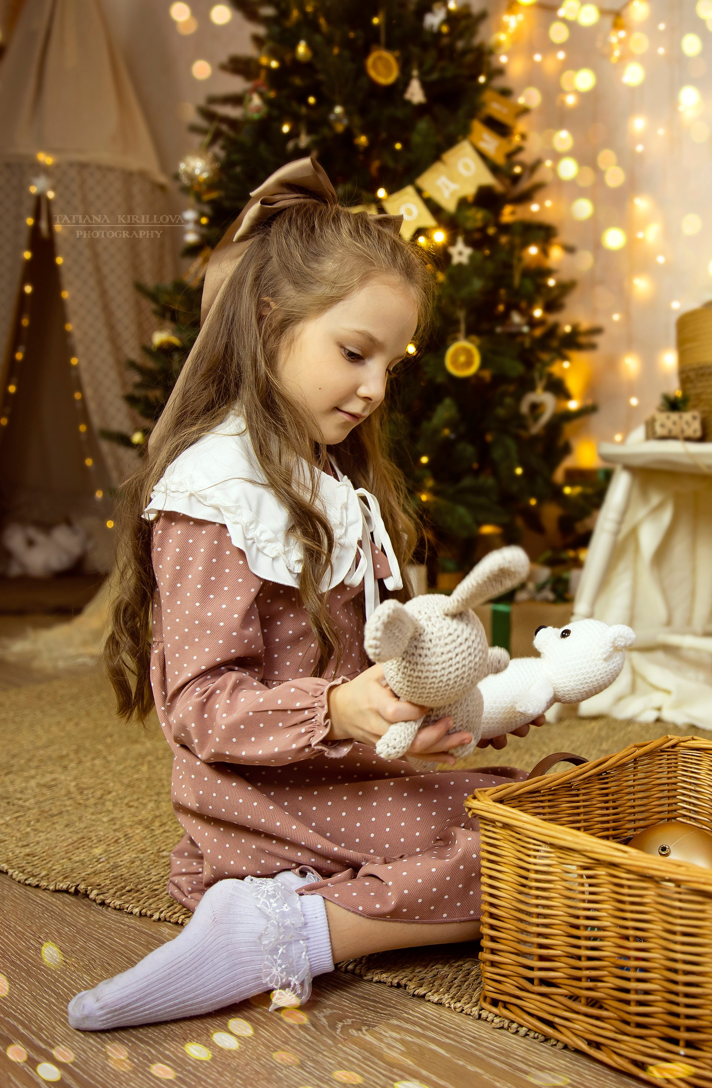 Новогодняя съемка для детей. Фотограф — Татьяна Кириллова, г. Санкт-Петербург