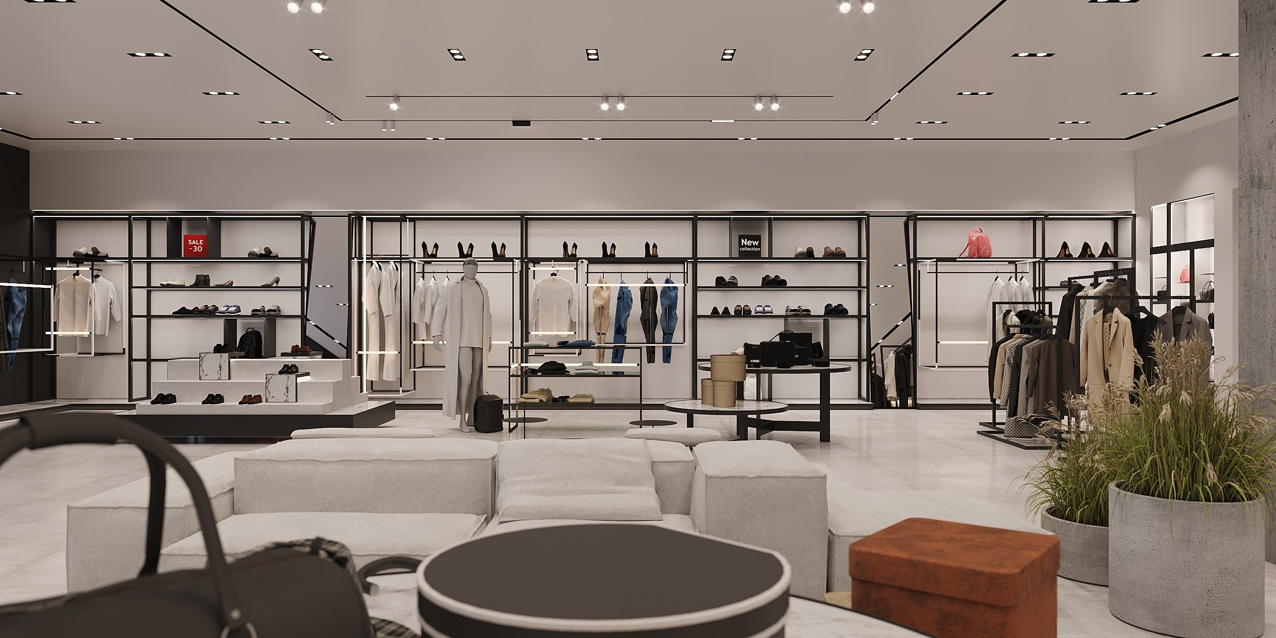 Обувной магазин Paolo Conte ТРЦ Афимолл Сити. Студия дизайна интерьера в Москве Калараш Александр