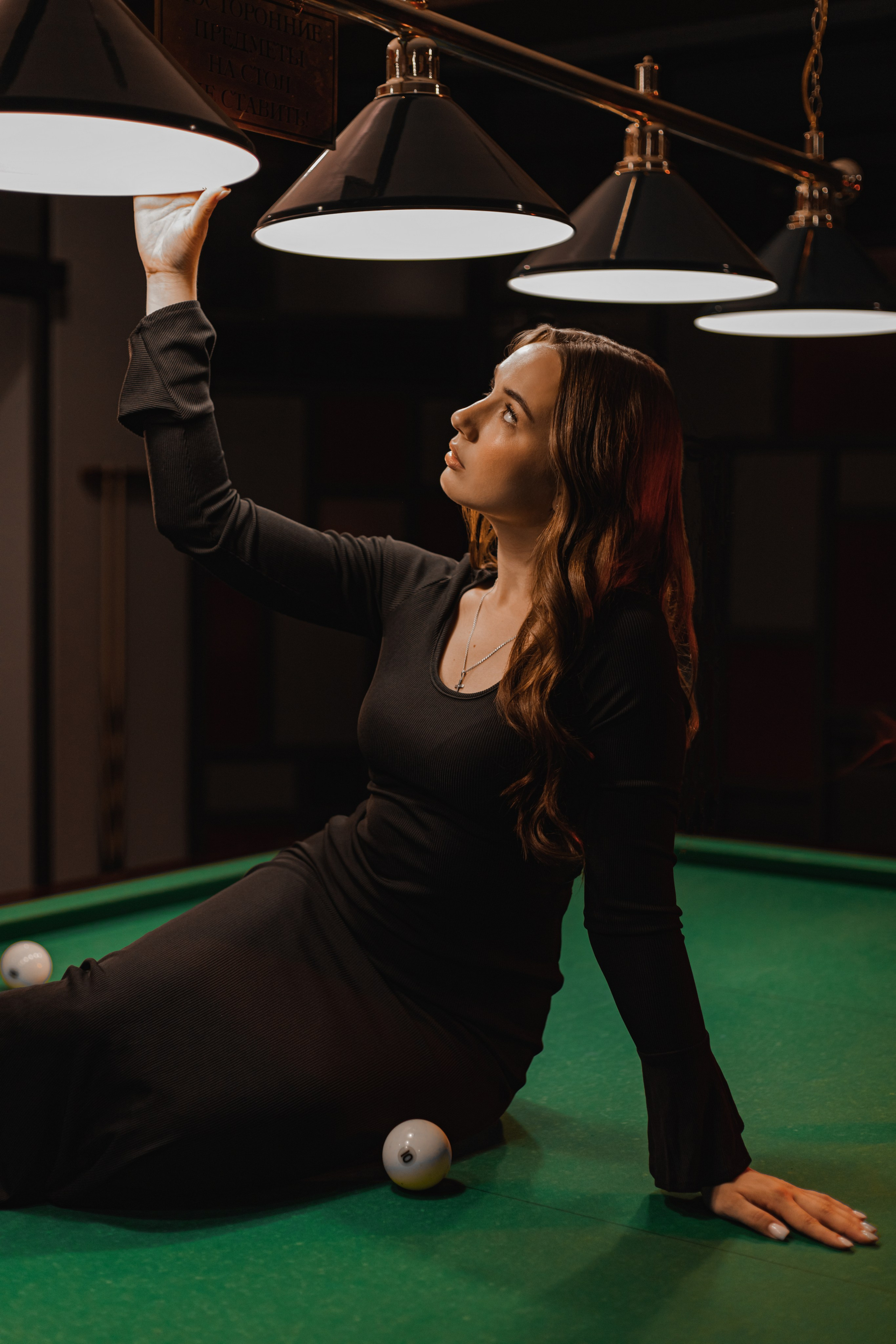 Портретная съёмка в Ангарске в бильярдном клубе
