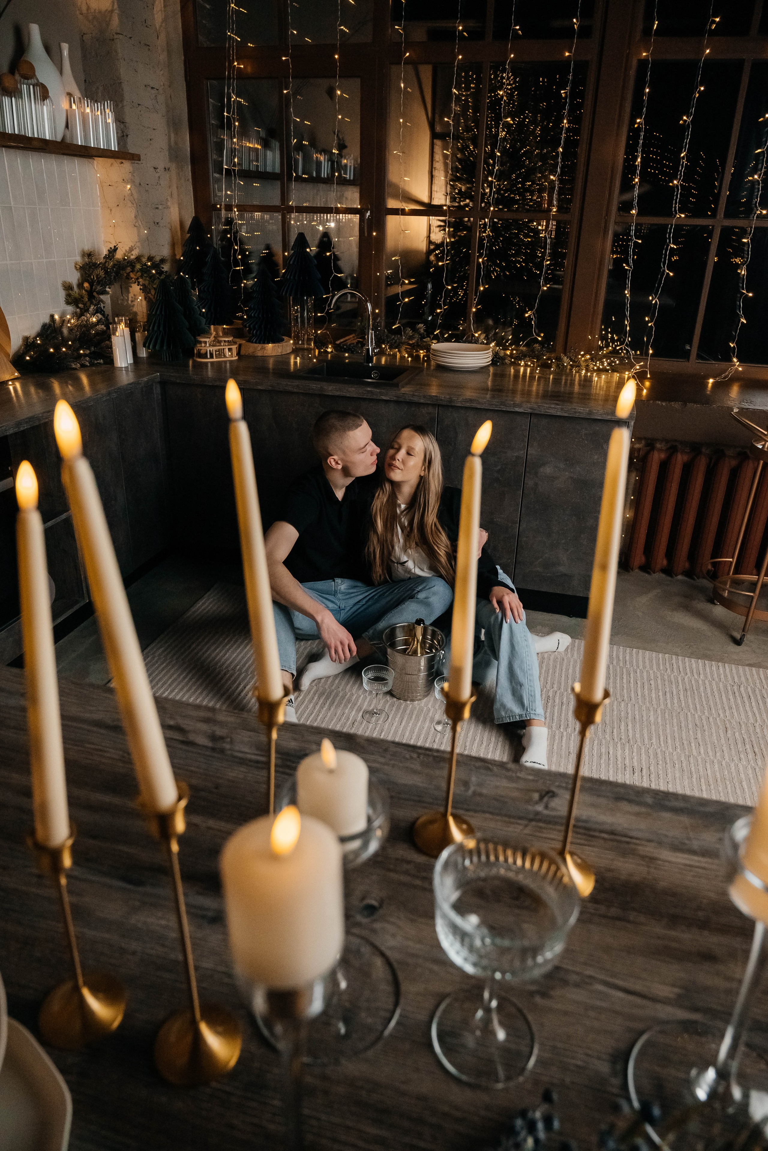 Новогодняя съёмка для Виктории и Вадима. Свадебный и семейный фотограф г. Ярославль Савинская Анастасия