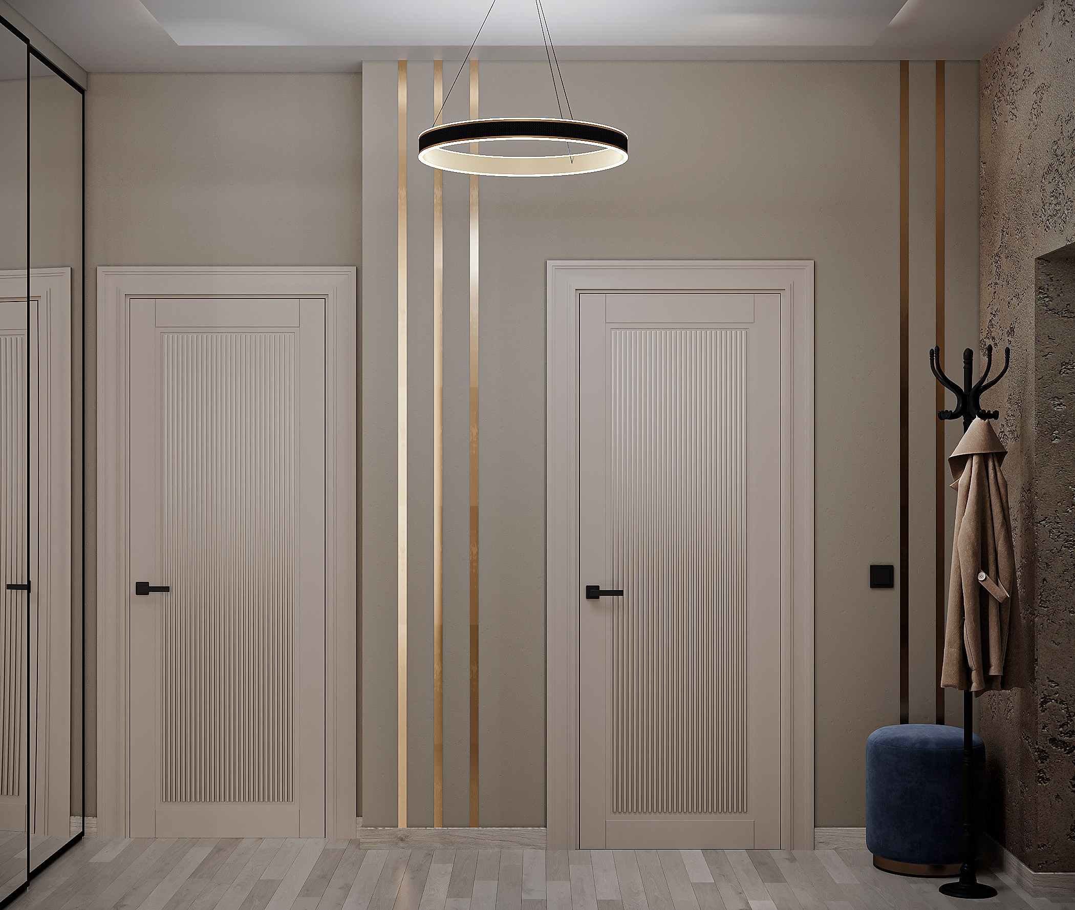 Синий акцент в интерьере 💙