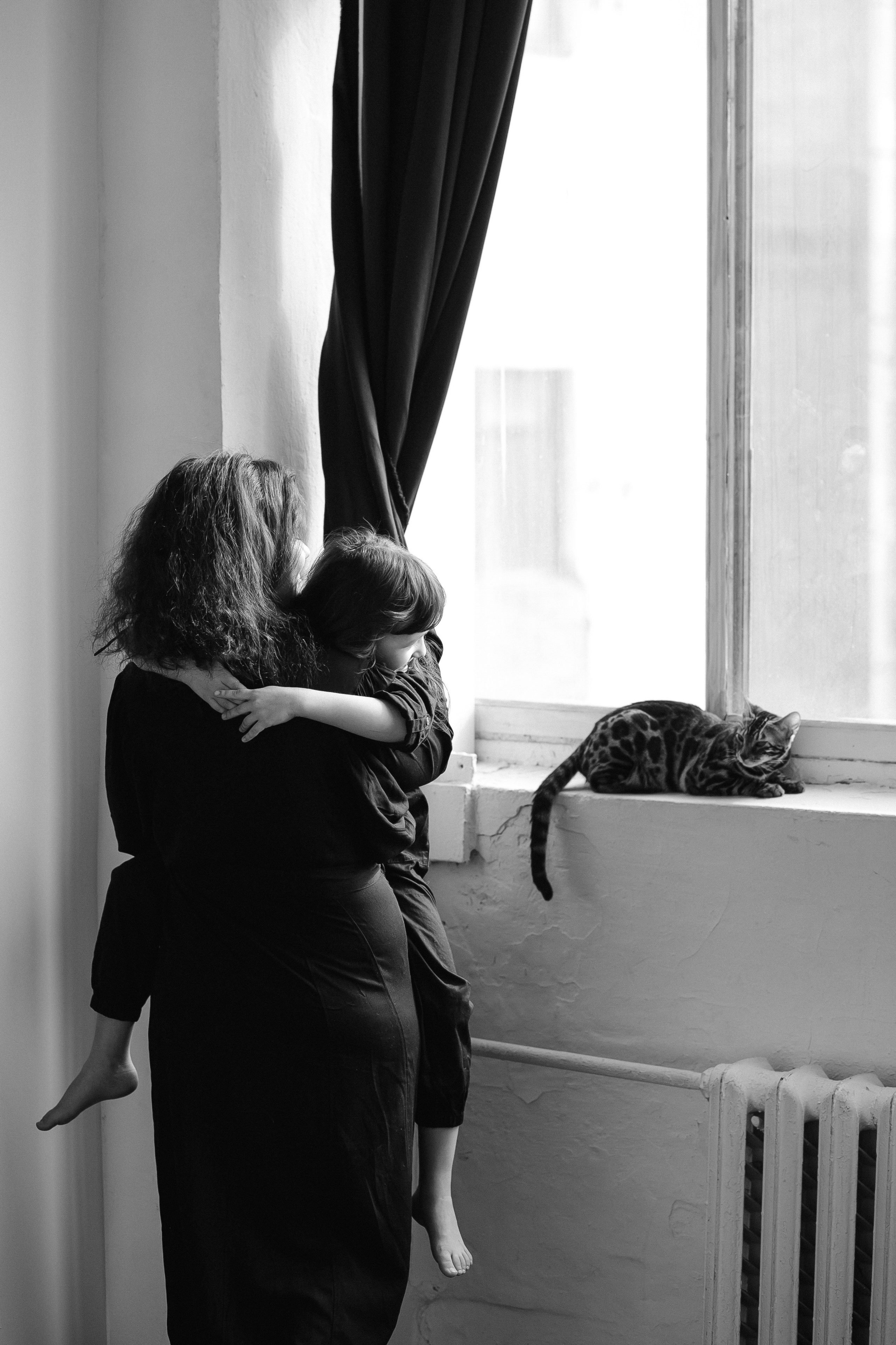 Лера с мамой, папой и Бусей