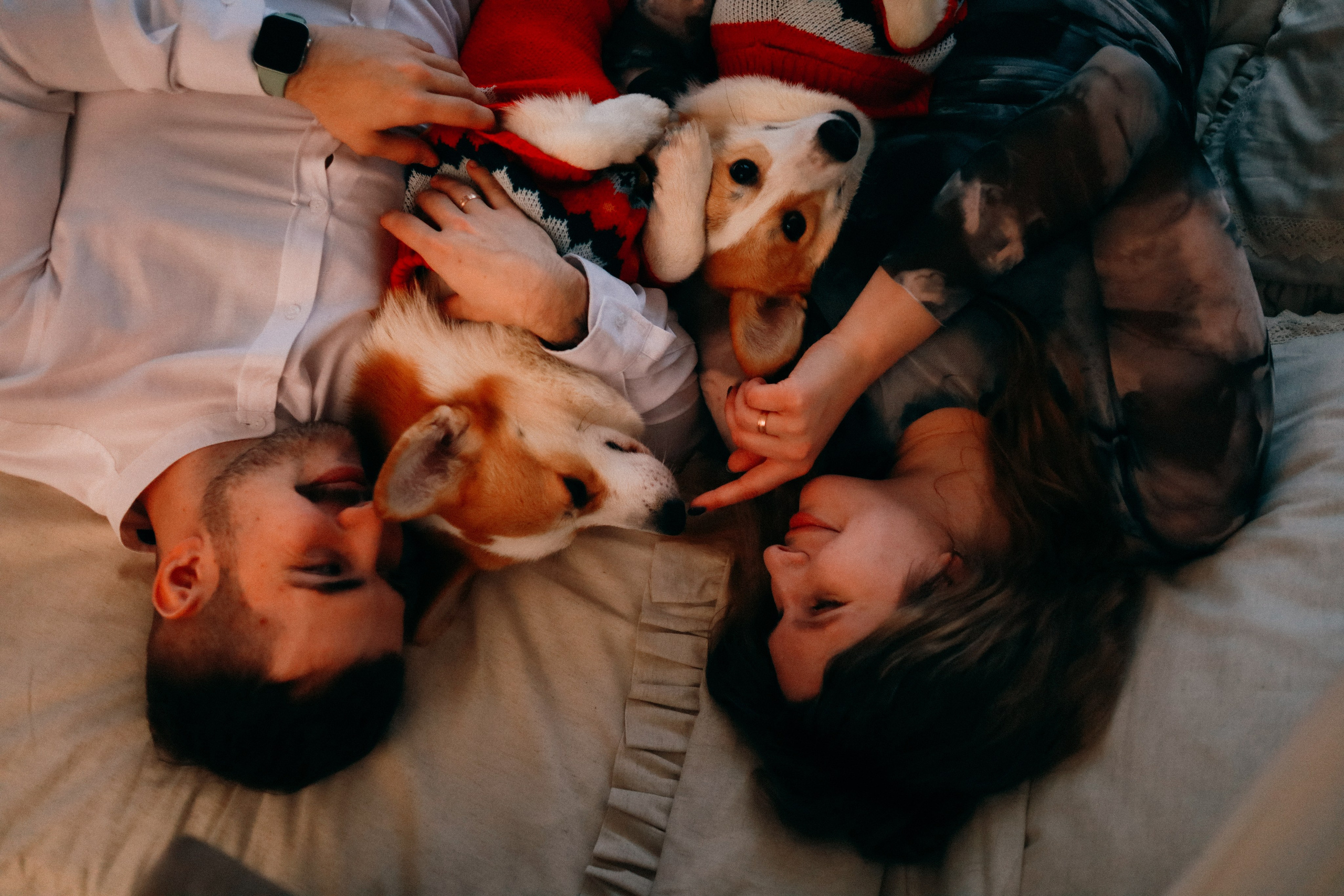 Оля, Антон и сыновья. Фотограф София Комкина