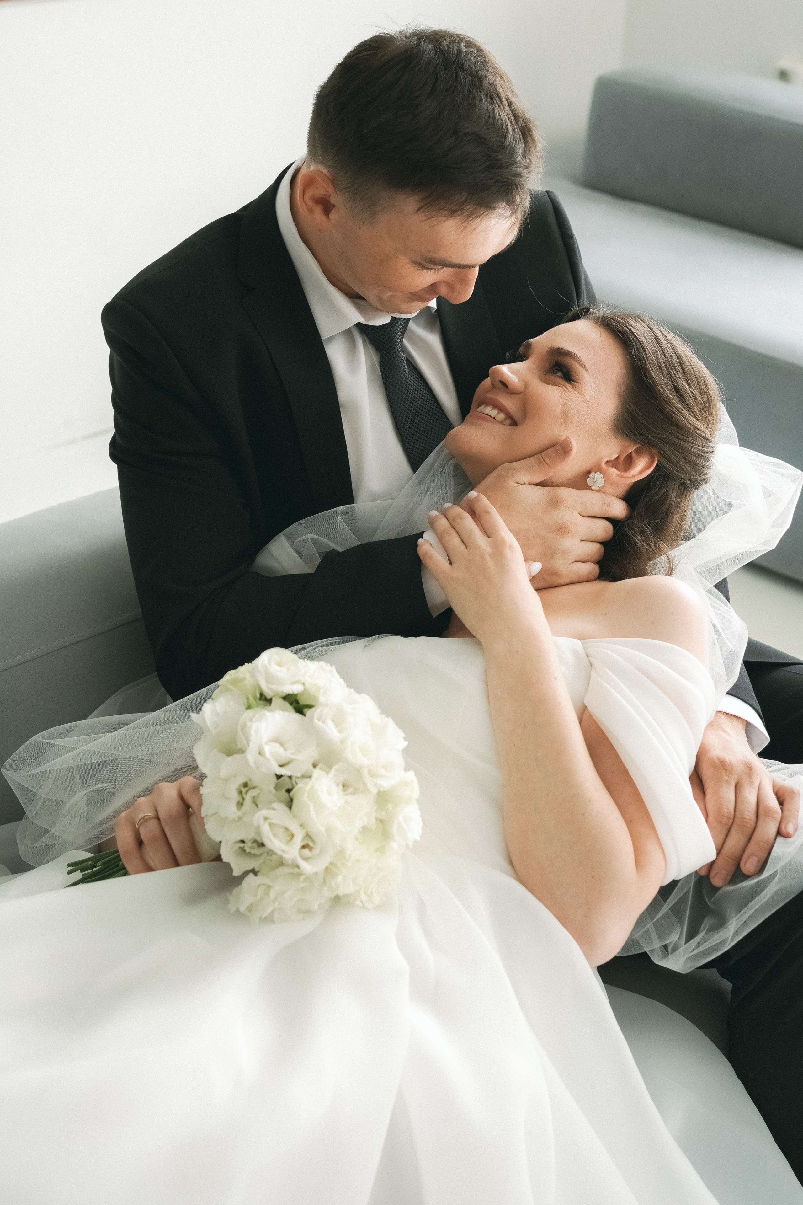 Свадебная история в студии. Свадебный и семейный фотограф Афанасьева Анна в Кисловодске