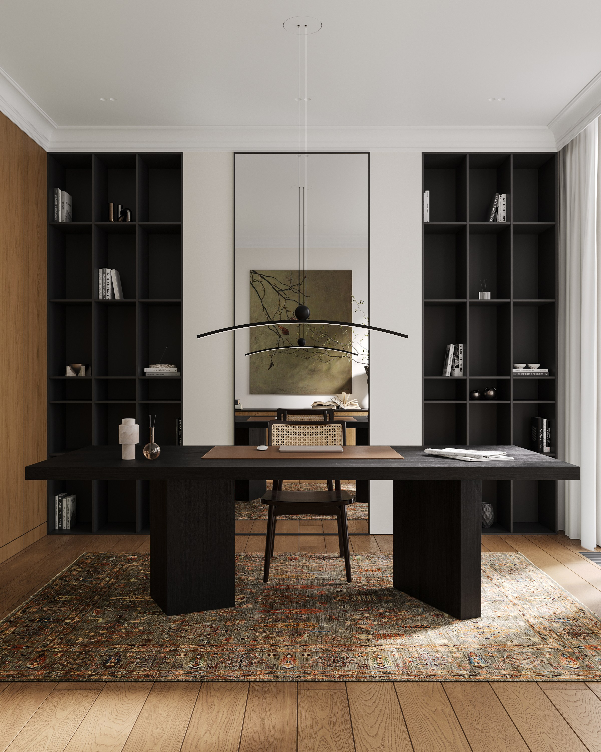 Концепт кабинета. 3D визуализатор