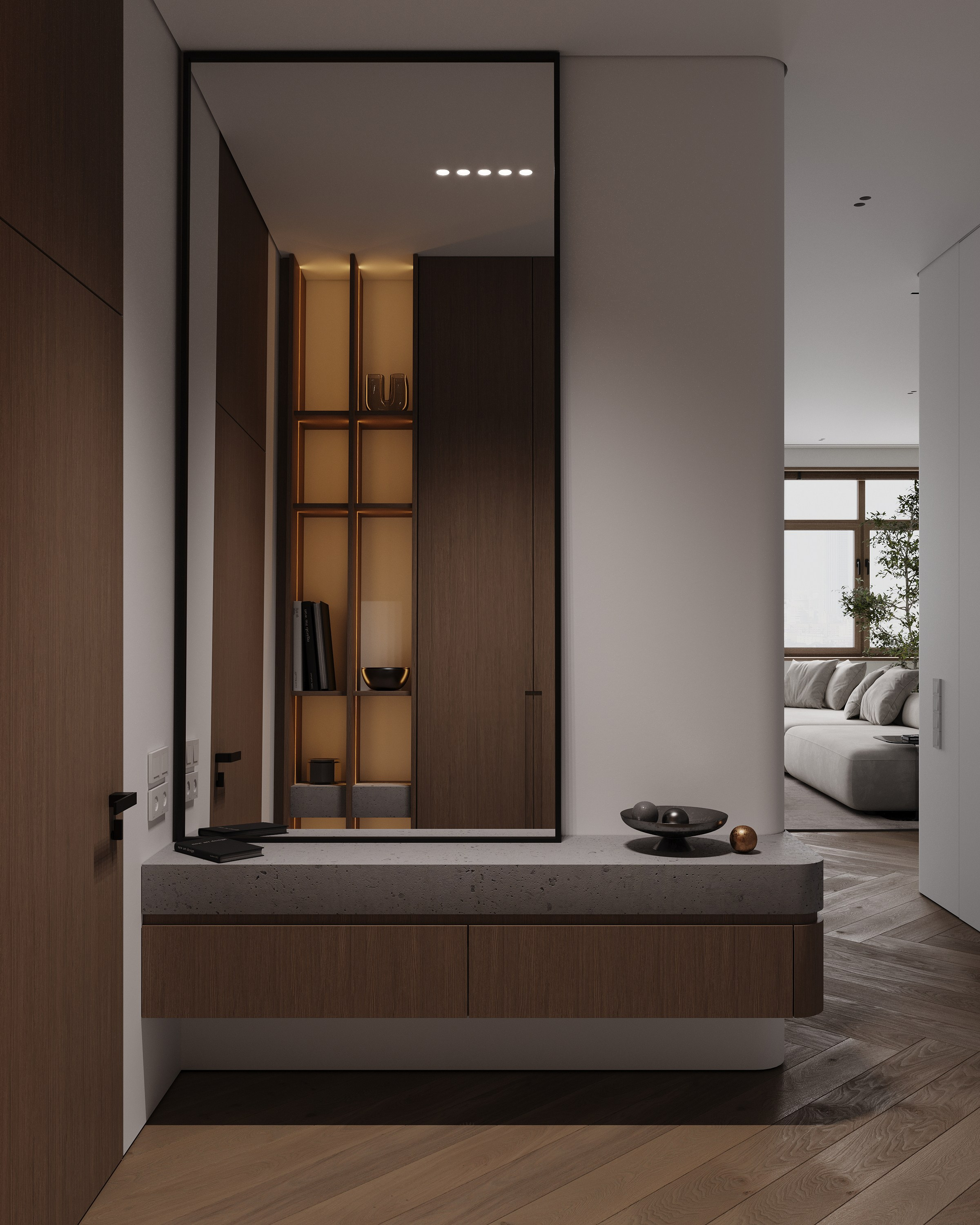 Кухня- гостиная. 3D визуализатор