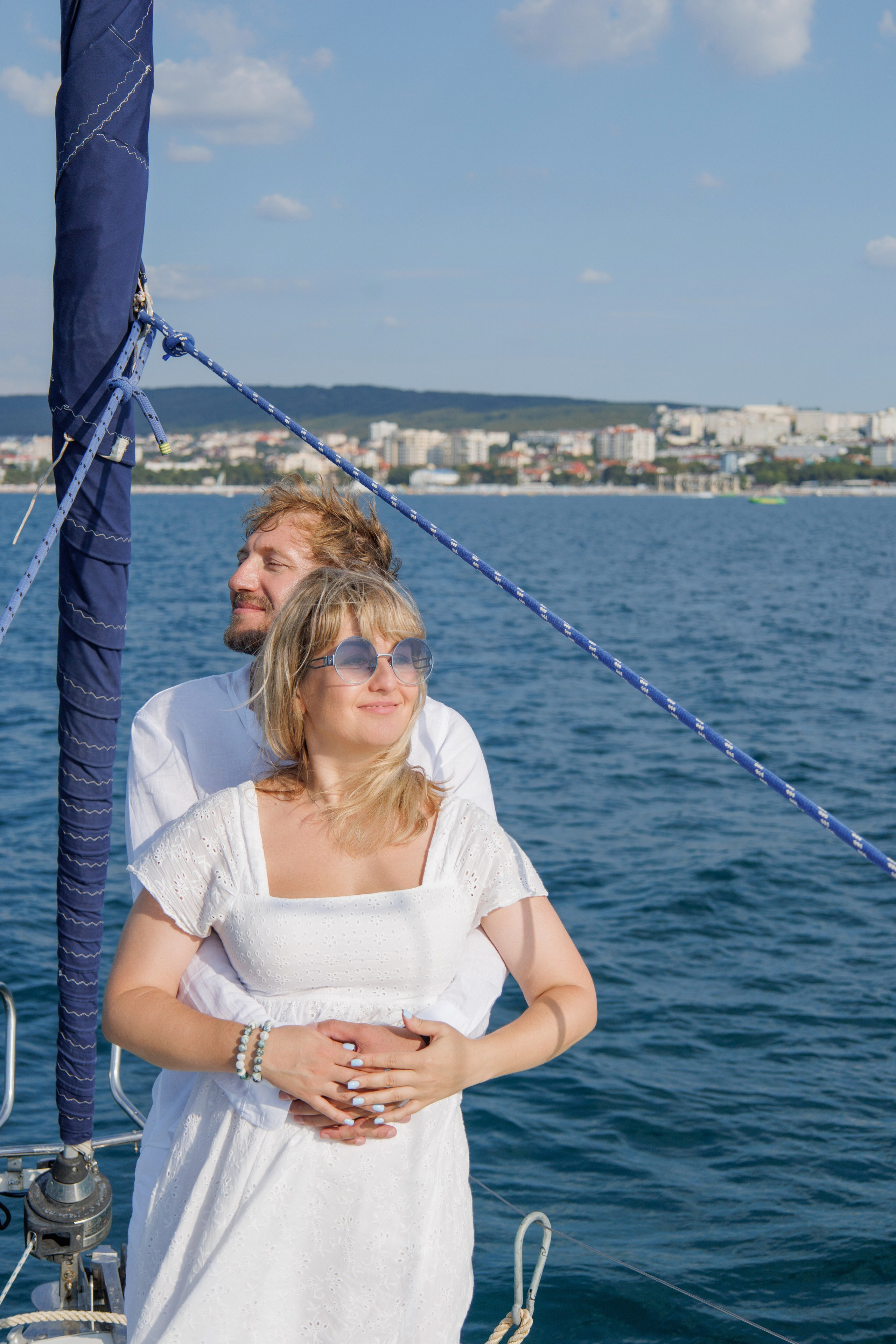 Лавстори на яхте. Семейный и портретный фотограф в Геленджике Любовь Бодрова