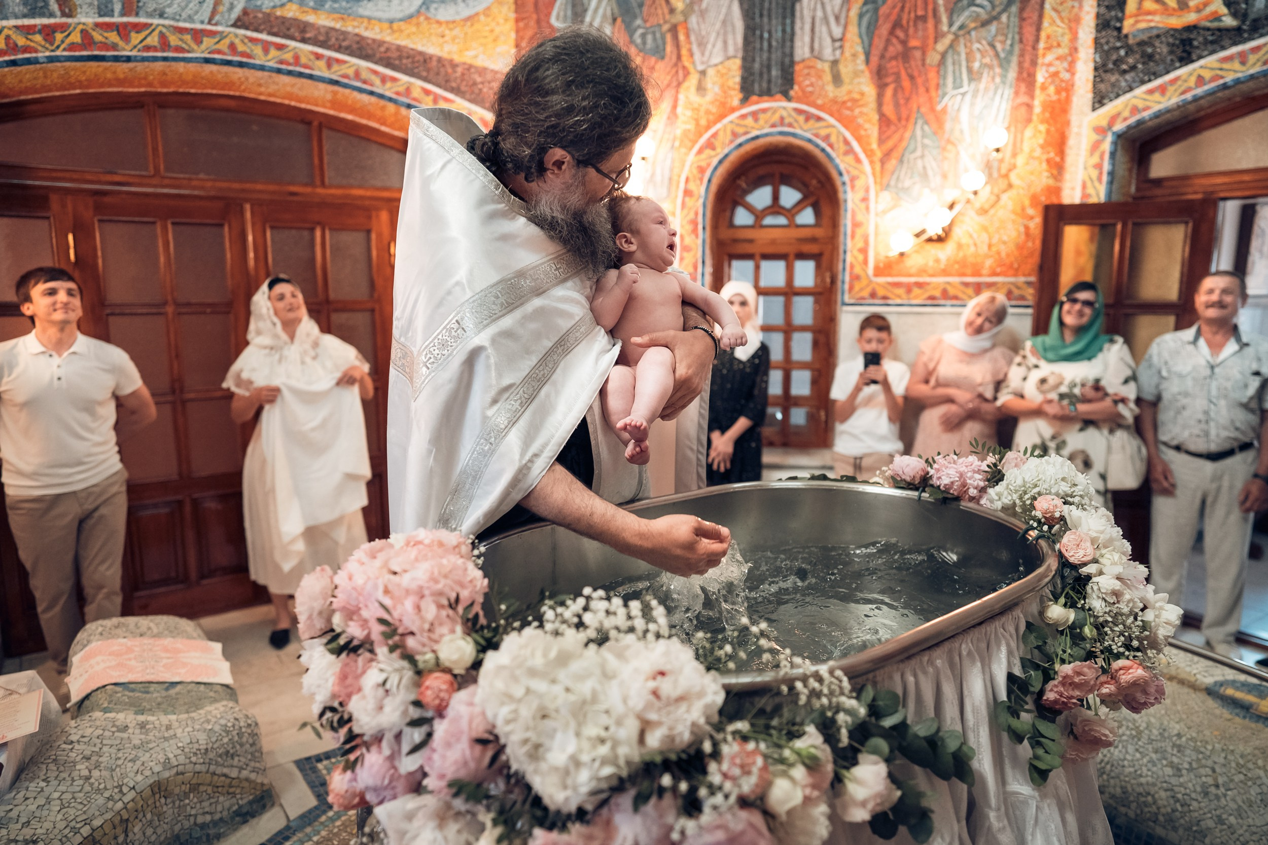 Крещение в Свято-Троицком монастыре Симферополь. Церковный фотограф Севастополь