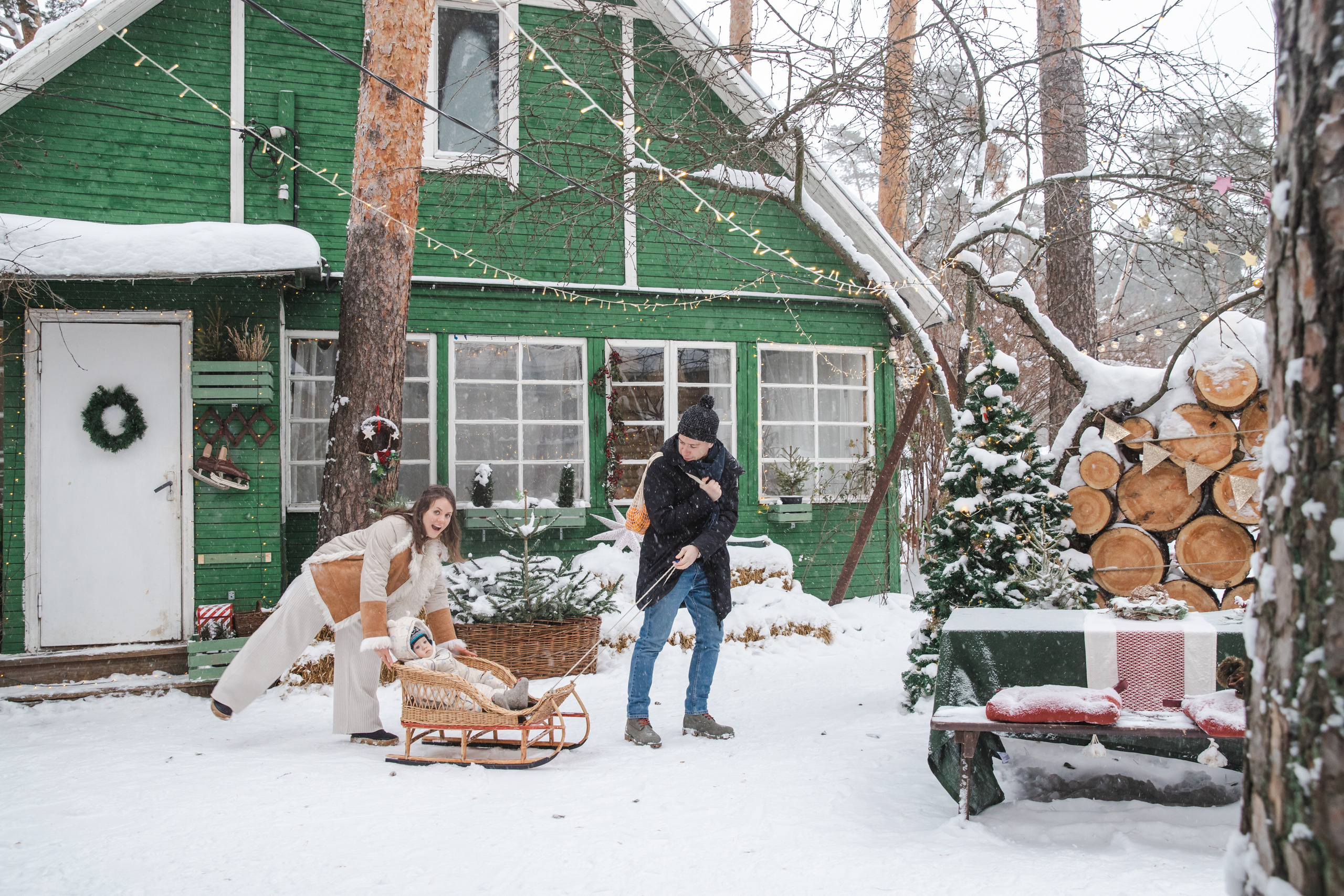 Зима на дачке. Женский и семейный фотограф в Туле Катя Вуколова