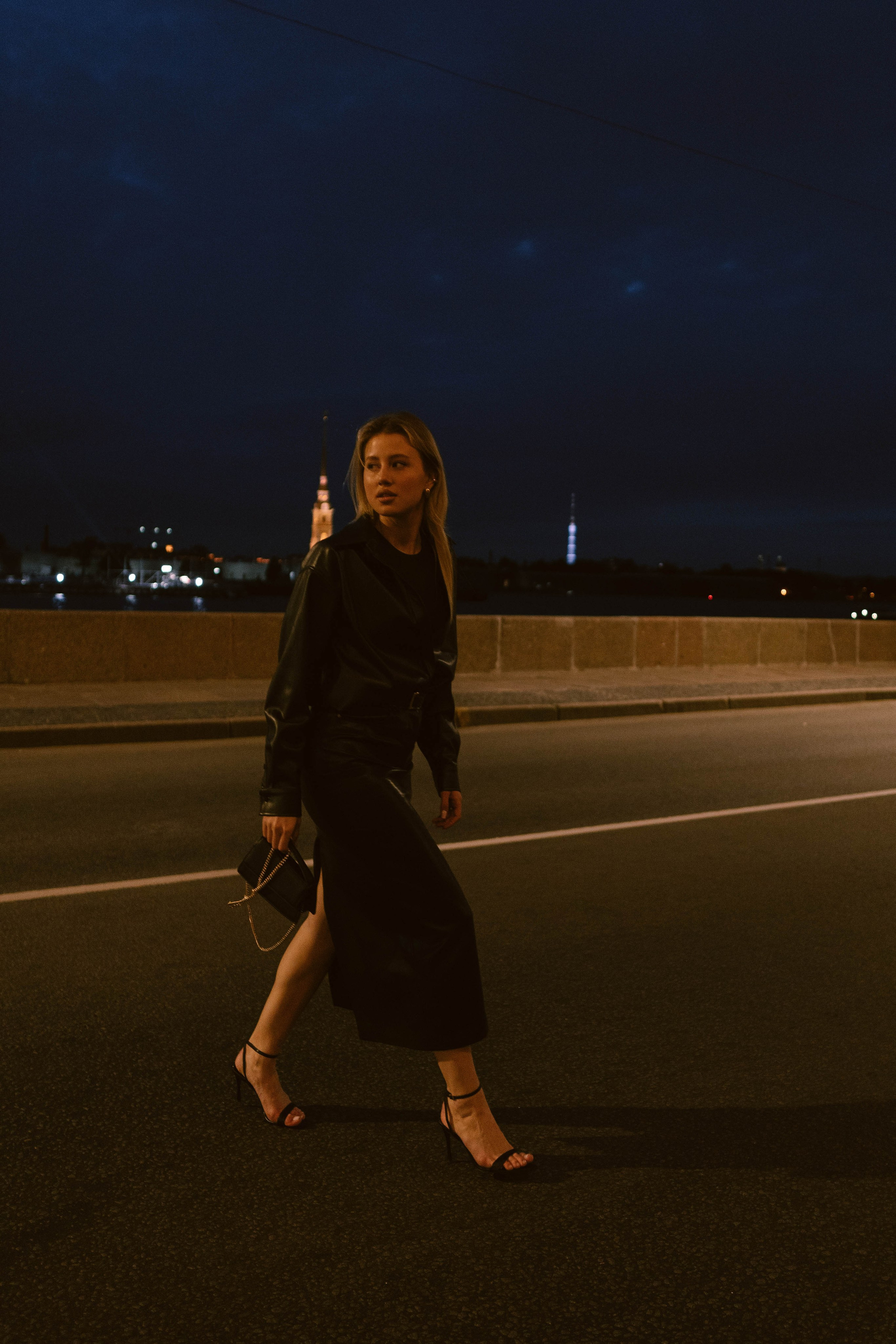 Даша и ночной Петербург. Фотограф в Санкт-Петербурге Головина Анастасия