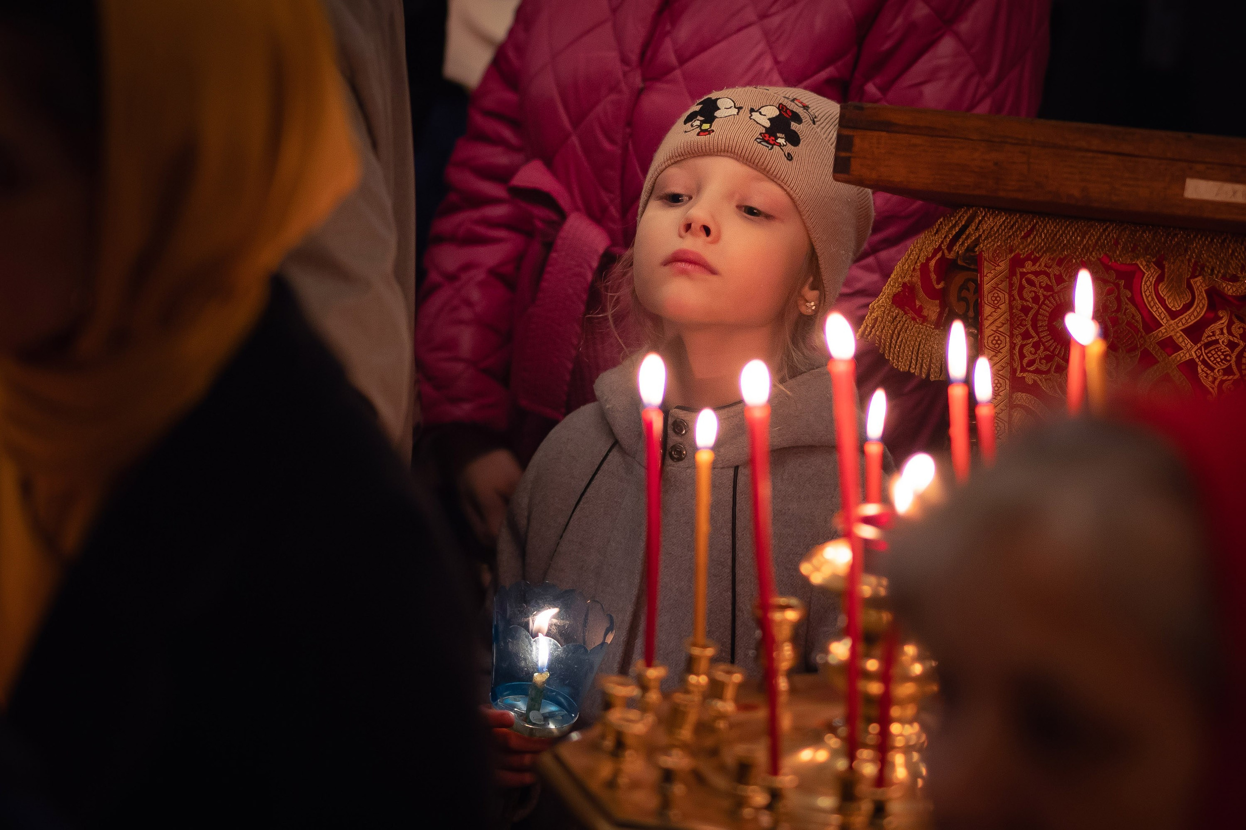 Богородский храм. Пасха. Полунощница, Божественная литургия. Антон и Татьяна Денисенко — В храме