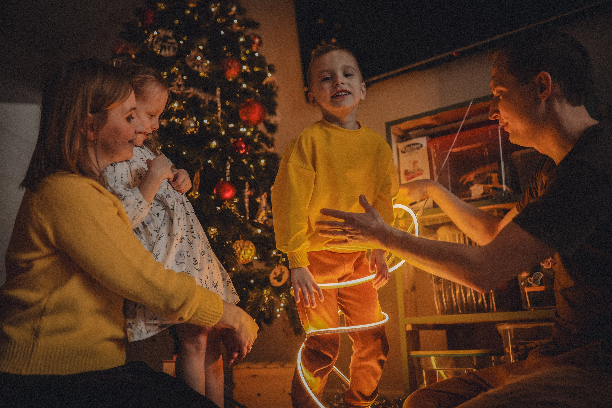 Семейная новогодняя фотосессия. Семейный фотограф в Москве и Люберцах Юлия Гуськова