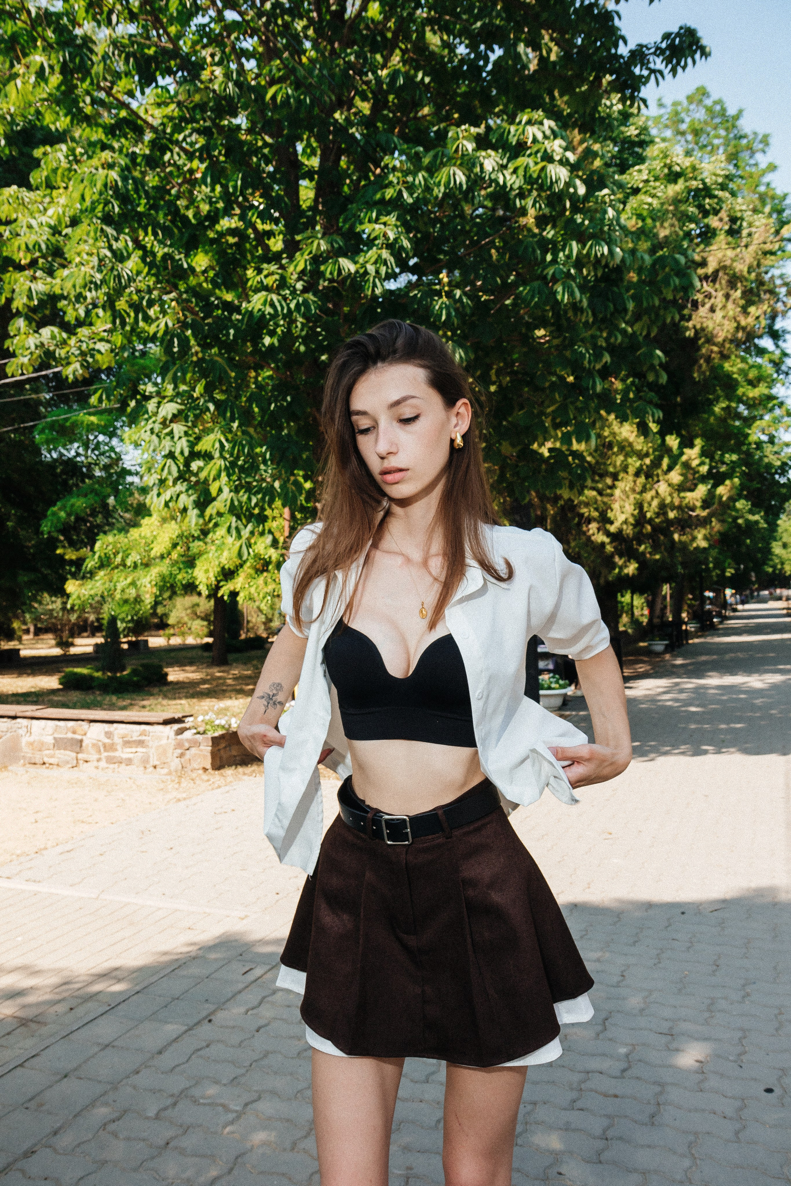 Лера в парке Горького. Фотограф Александр Бигари