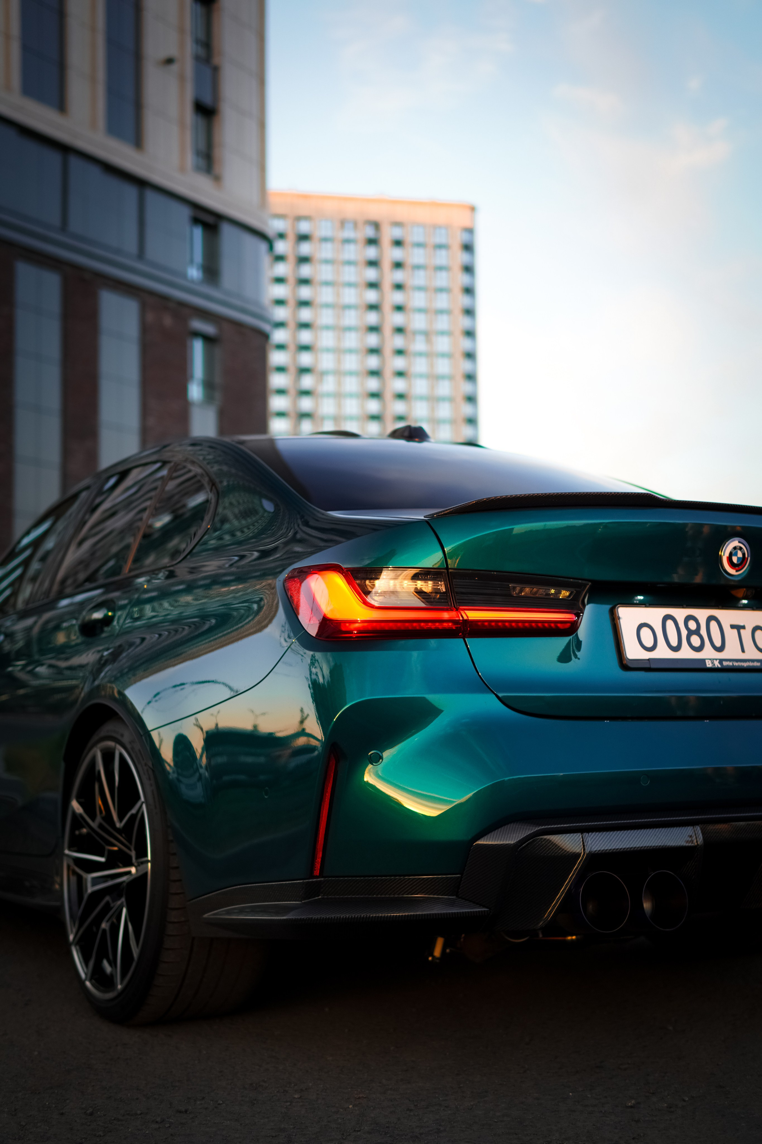 BMW M3 G80 green. AutoAlexArt