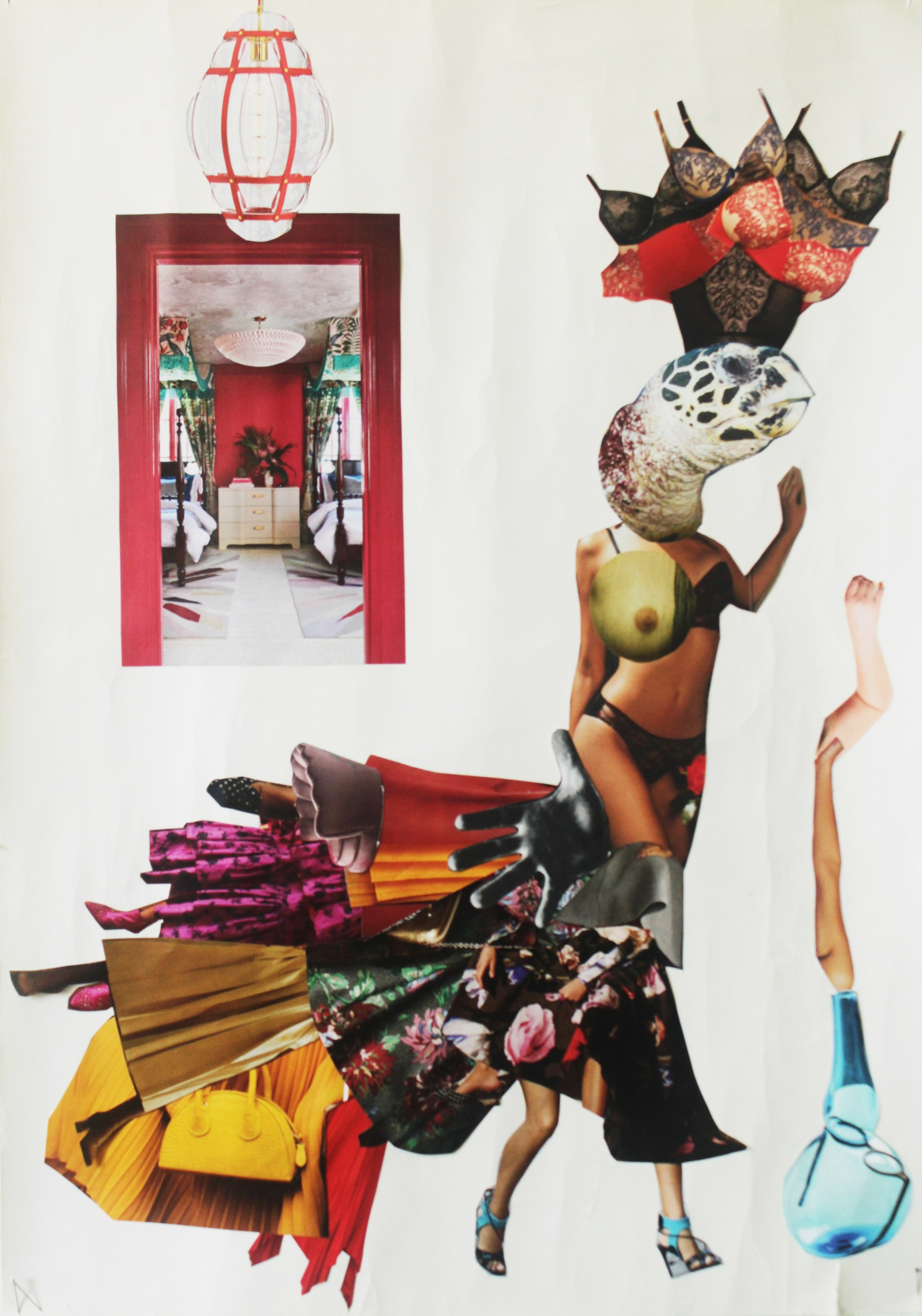 Коллаж. Серия «Перекати поле». Лилия Ким. Междисциплинарный художник