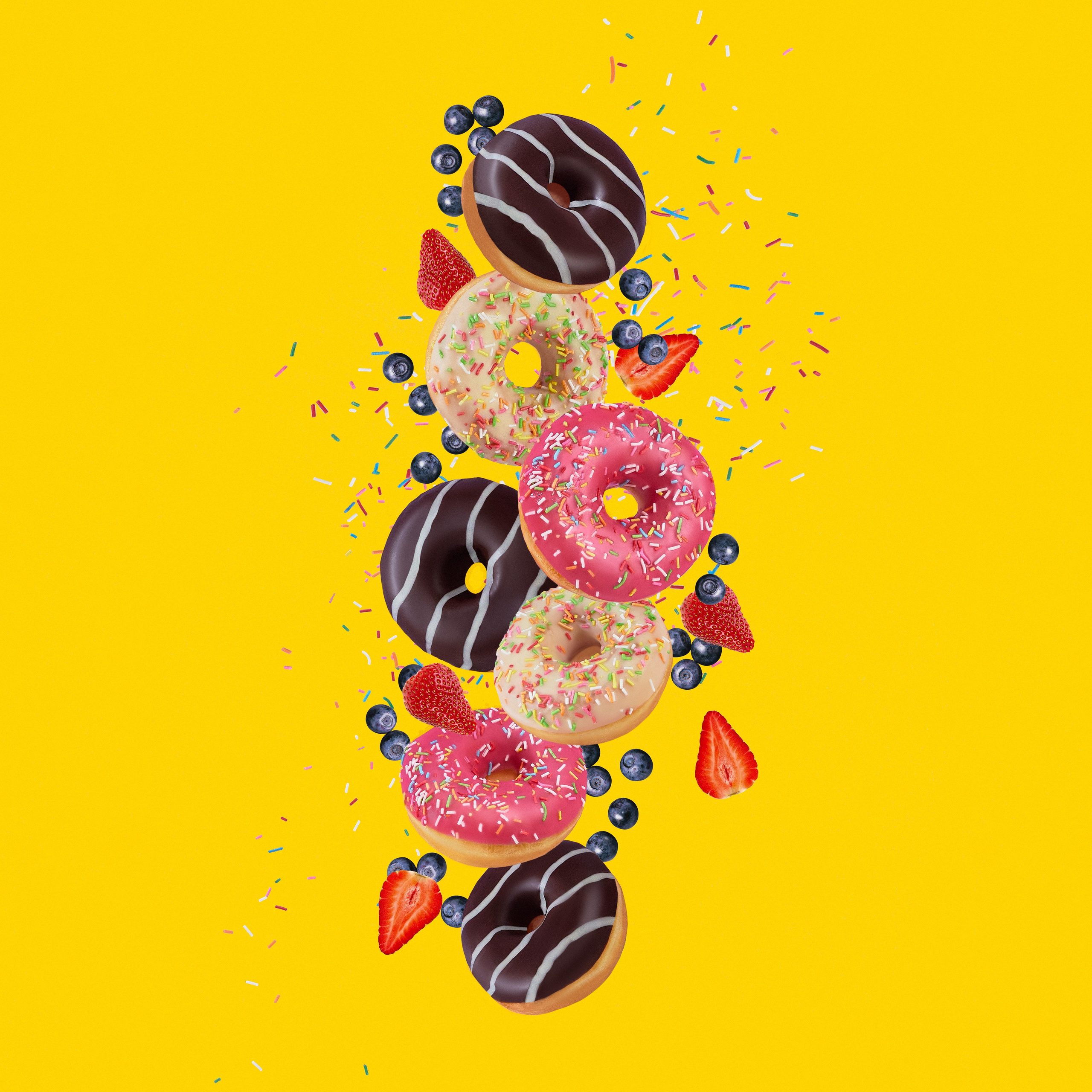 Сложно-составной компоуз из отдельно снятых элементов, собранный вручную