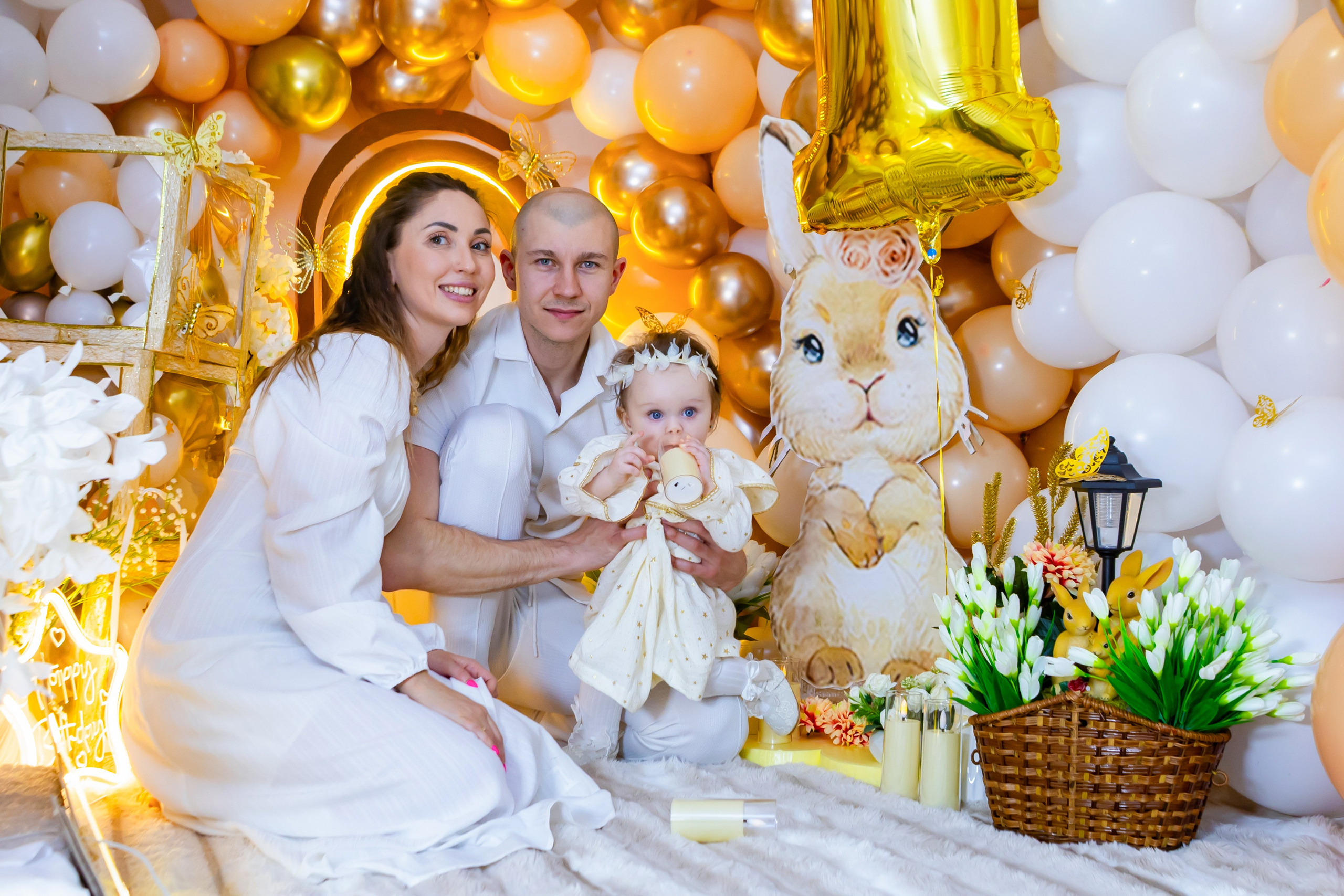 Малышка зайчик. Детская фотостудия «Чудо малыш»