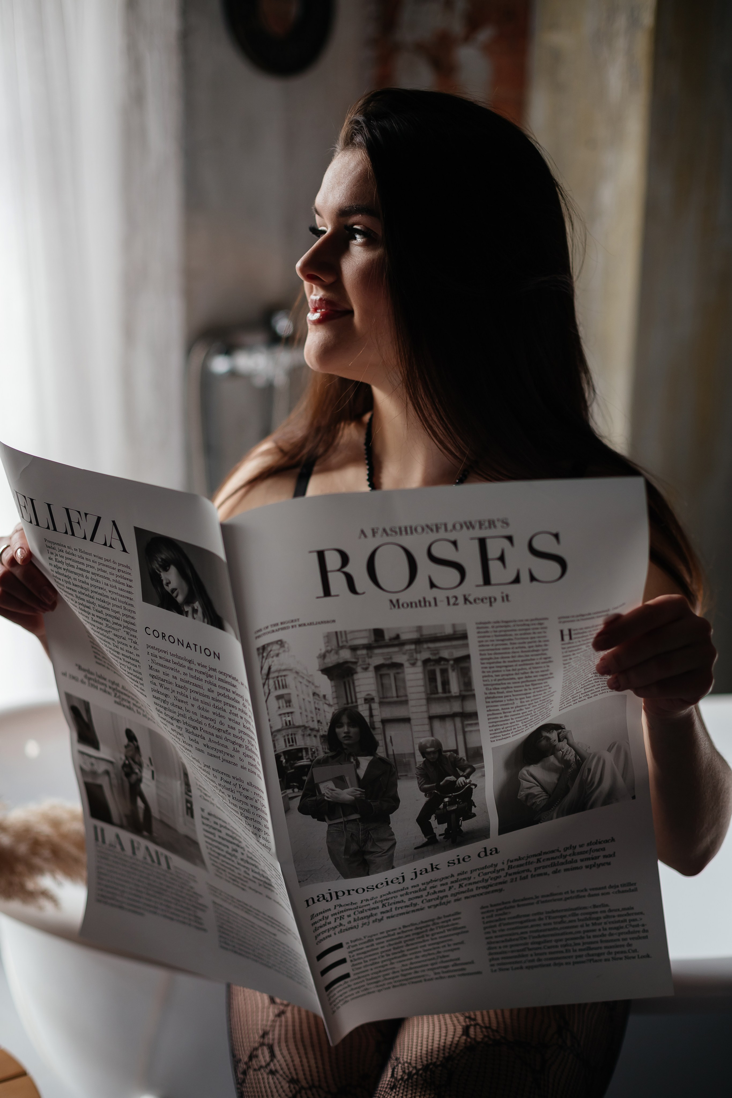 Яна в студии «Ванна». Фотограф Калуга