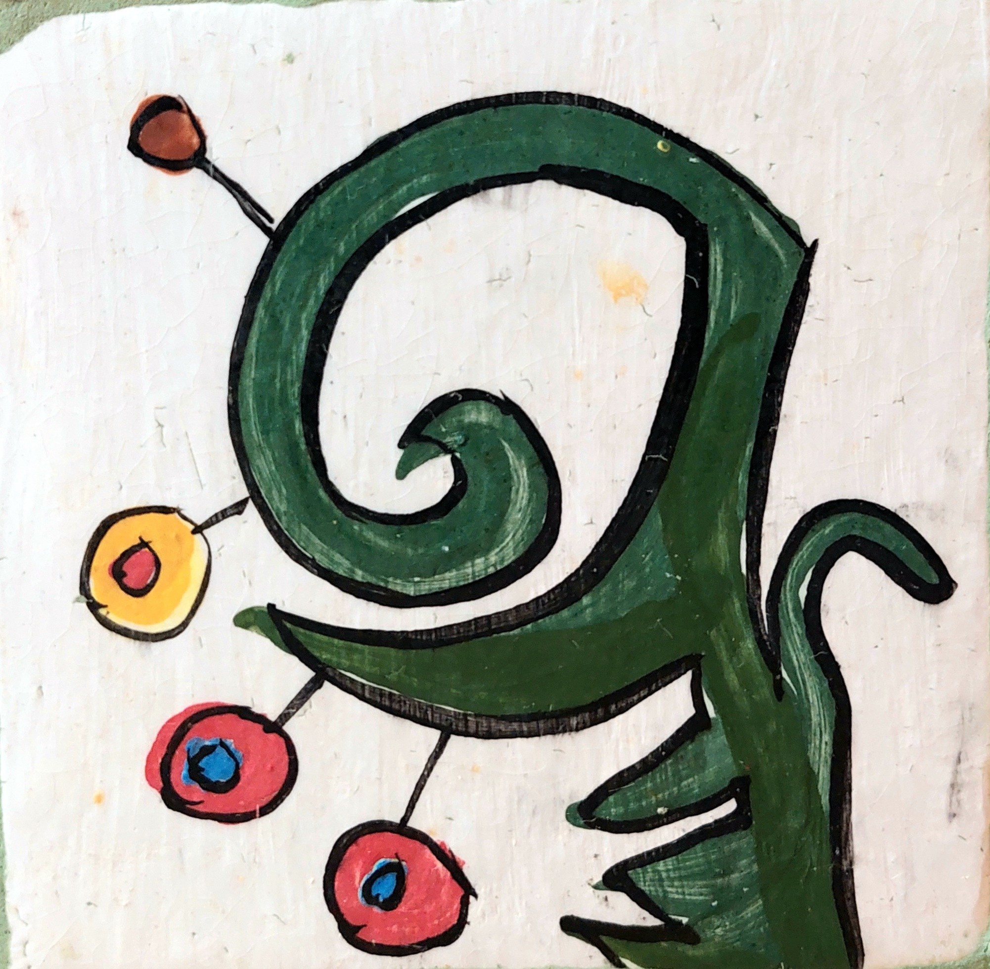 Много плиток-цветочков. Керамика с историей. Елена Рогалёва