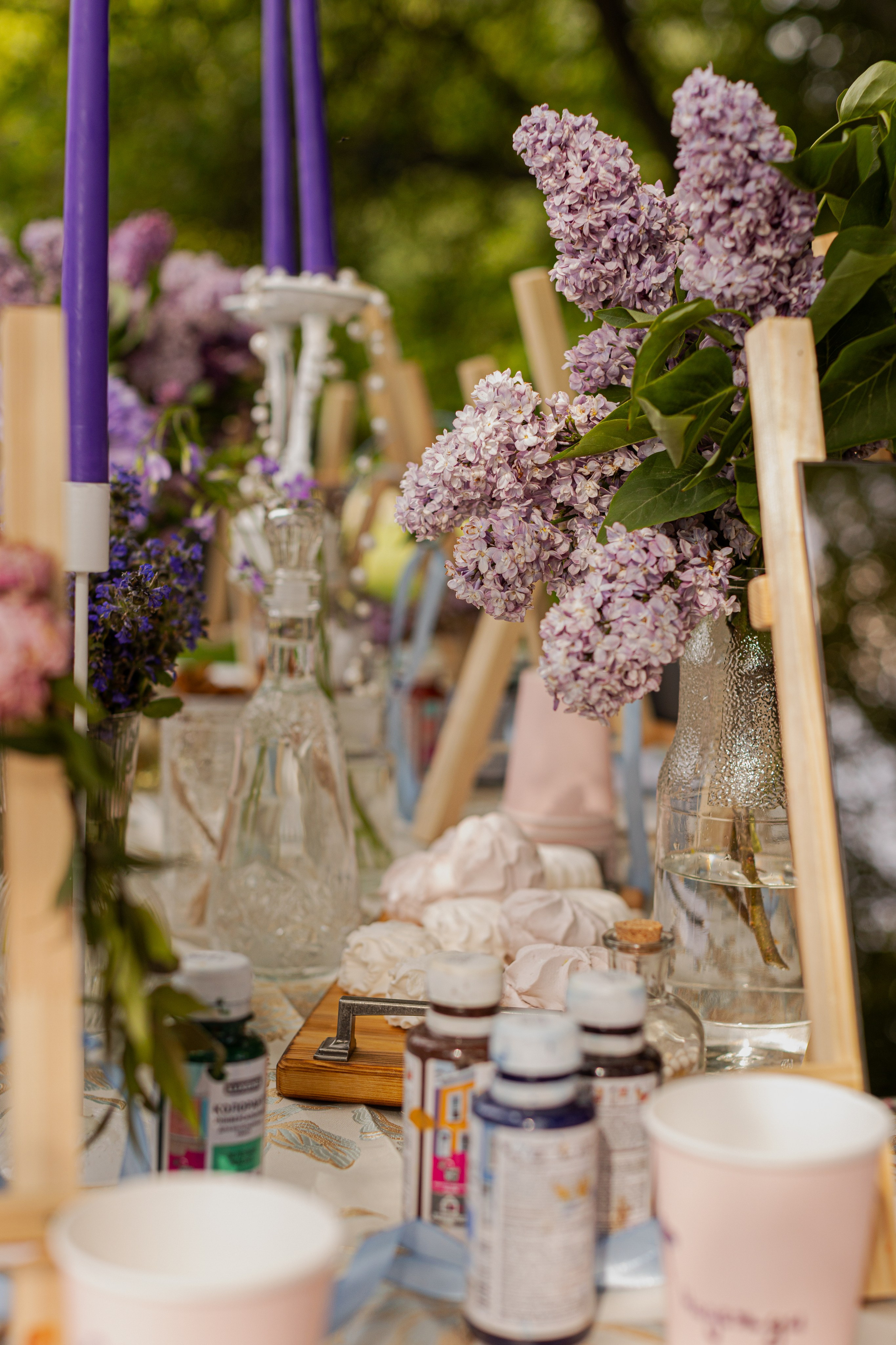 Мк Сирень на зеркале (девичник в парке). Анастасия Ракчеева Художник