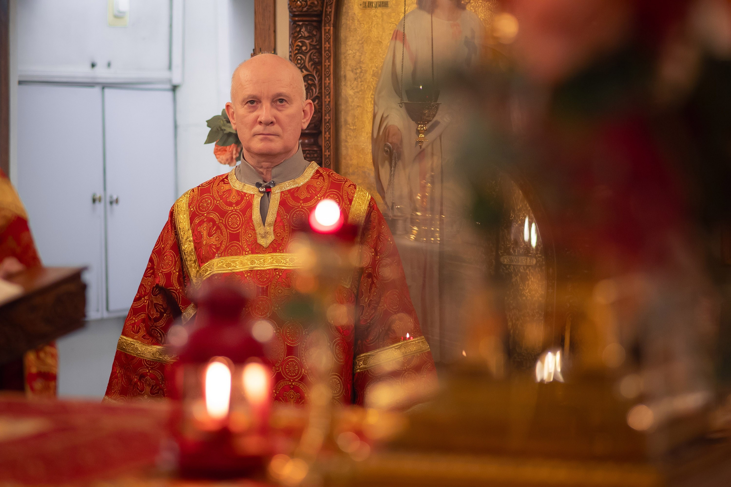 Богородский храм. Пасха. Полунощница, Божественная литургия. Антон и Татьяна Денисенко — В храме