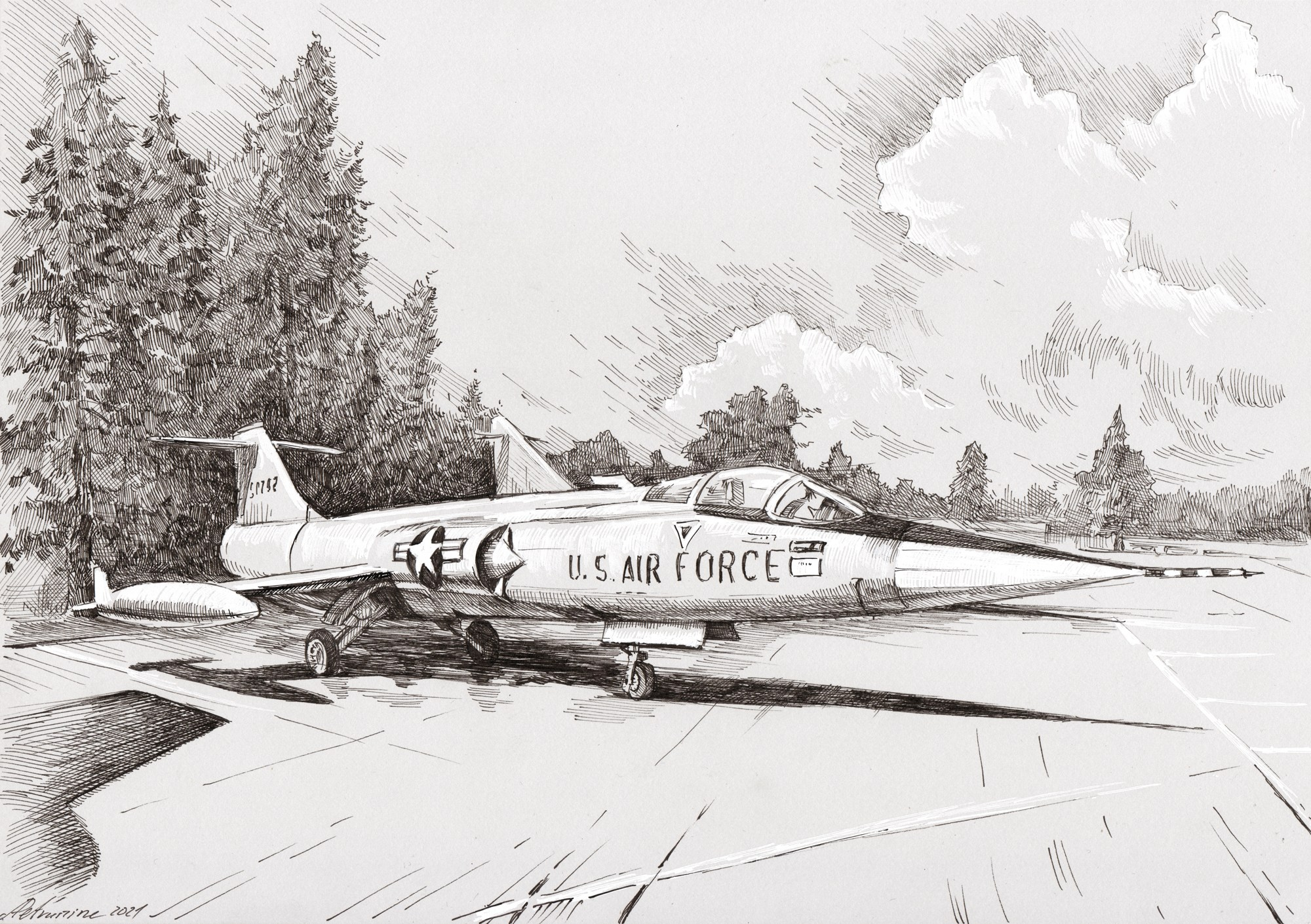 Авиация. Художник Александр Петрунин