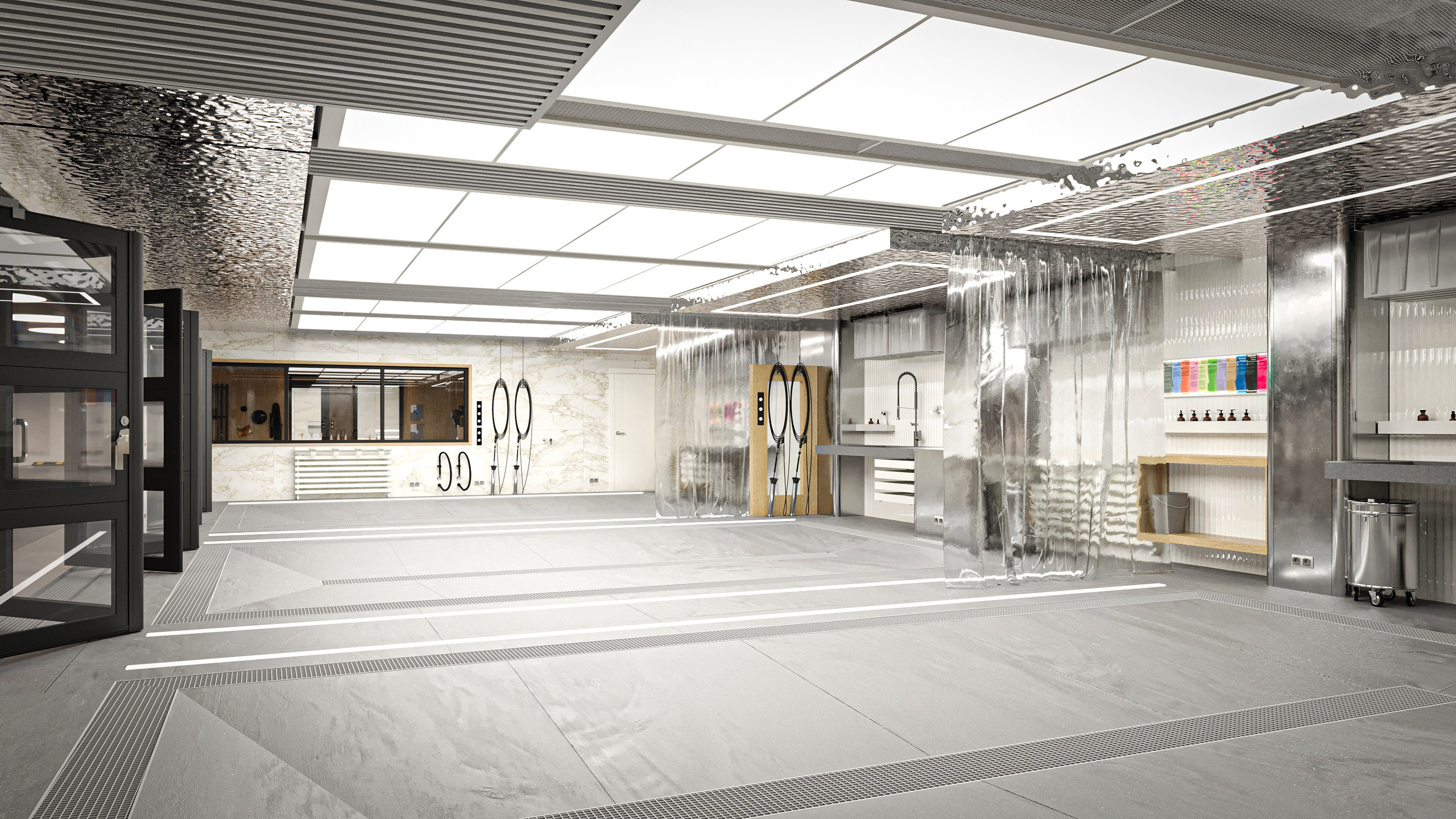 Автомоечно-детейлинговый комплекс в Яхт-клубе, г. Санкт-Петербург. Дизайн интерьера и экстерьера в Санкт-Петербурге Яна Емельянова