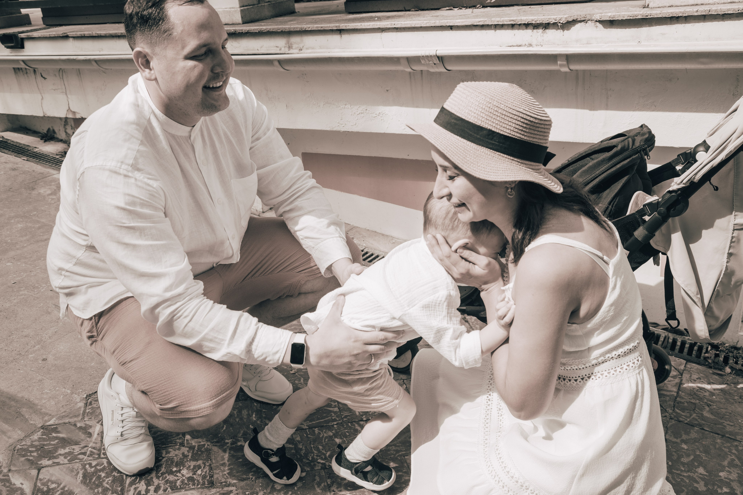 Дима, Ляйсан и Миша на Ривьере (Май 2025 г.). Фотограф Сочи, Адлер, Красная Поляна — Вероника Радченко