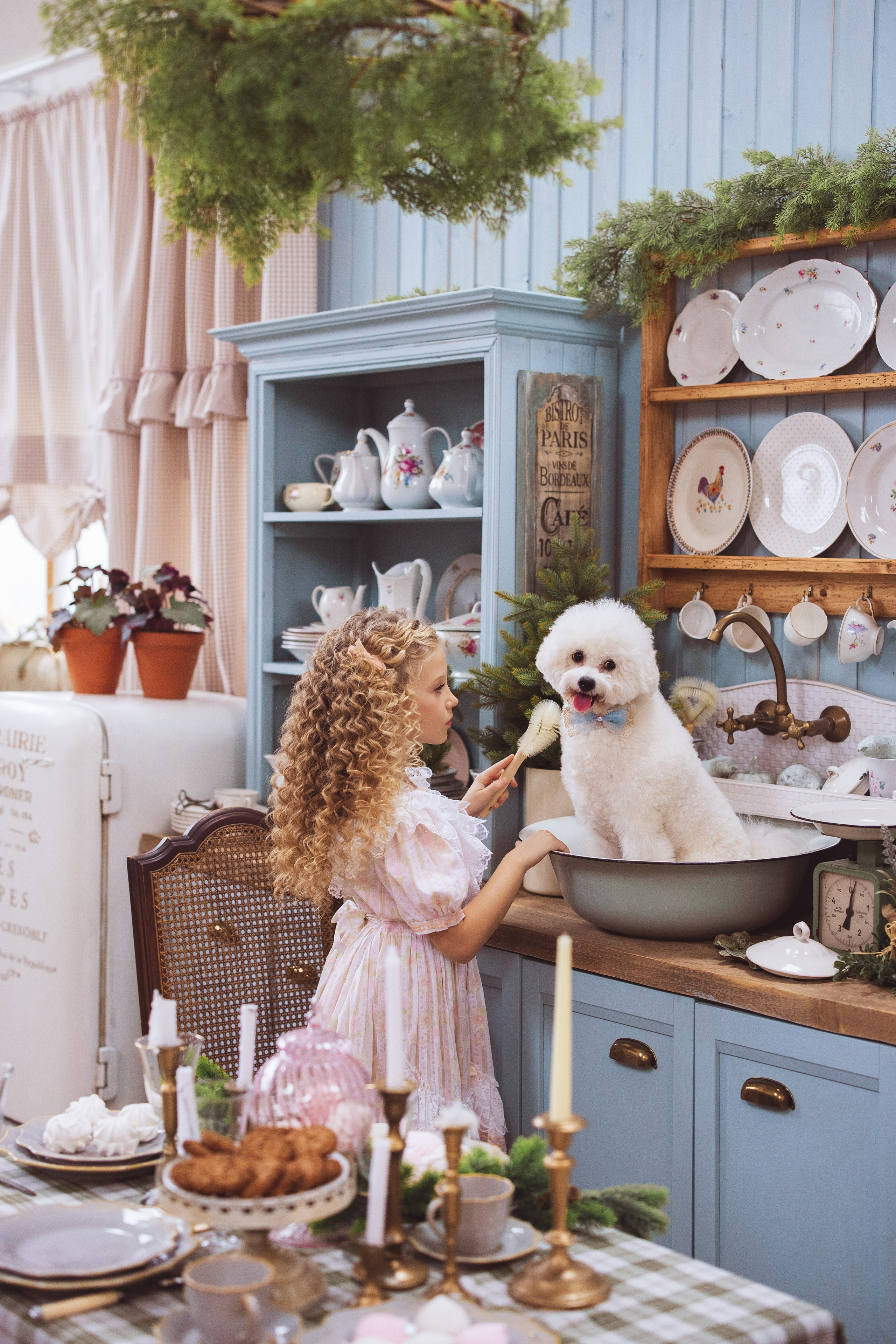 Новогодняя фотосессия в стиле Винтаж. Семейный и детский фотограф в Краснодаре Анна Трашкова