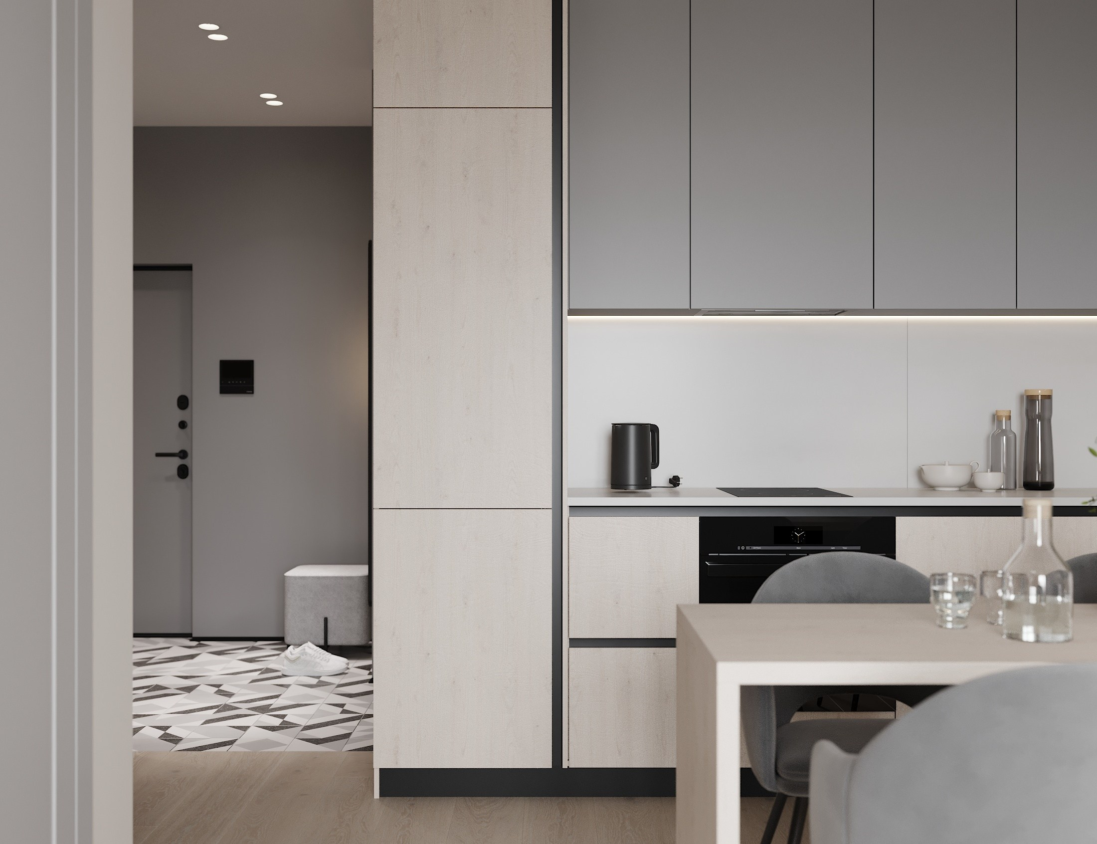 ЖК Еловый 54.7 кв.м. Дизайнер интерьера и 3D визуализатор Ванчугова Ольга