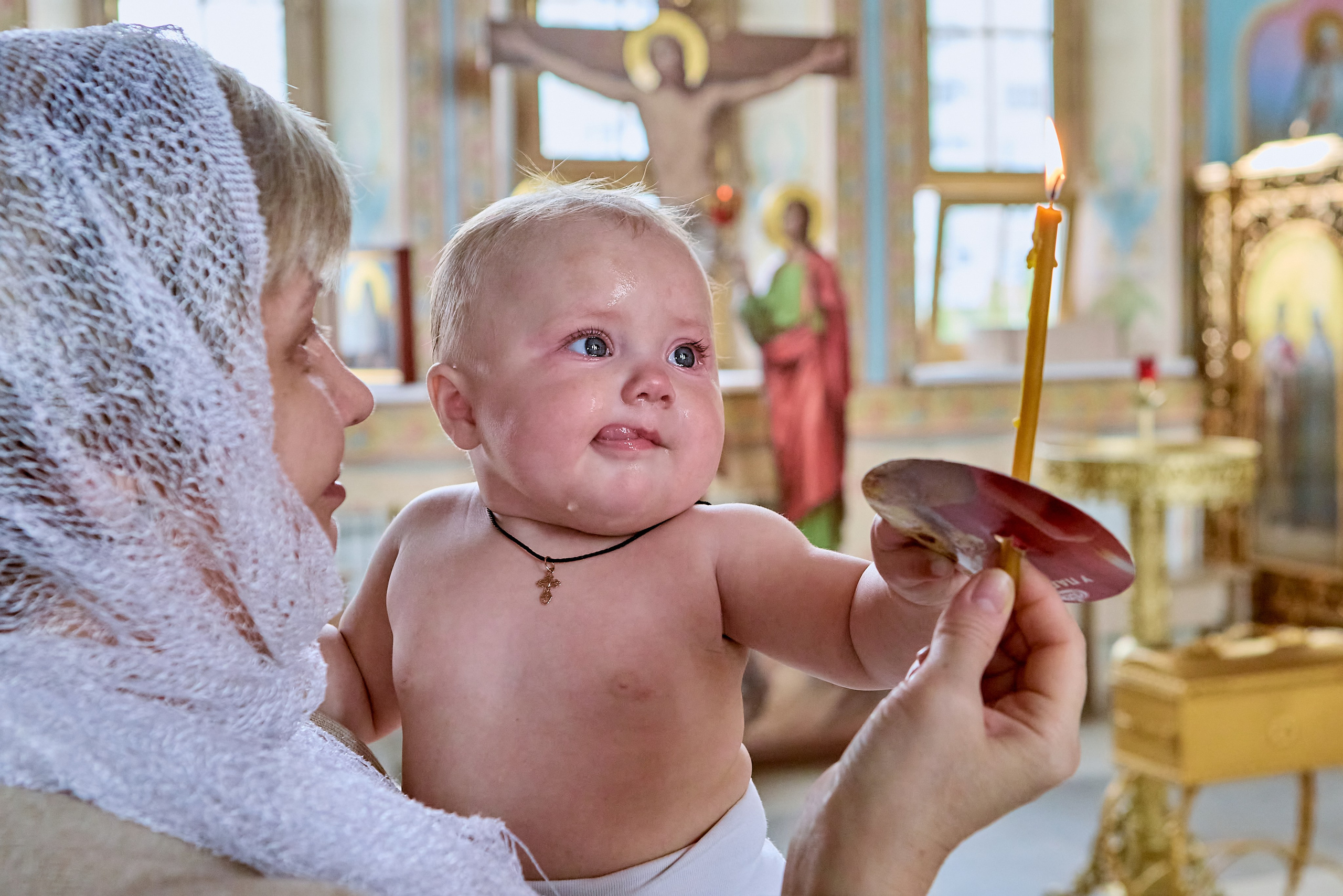 Фотосессия таинства Крещения младенца Евсевии г Дзержинск